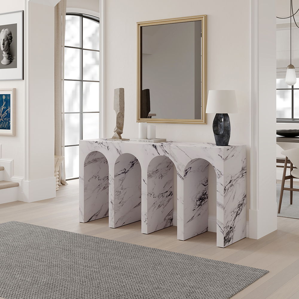 Fritzy - Console Table - Engineered Stone Finish - Urban Living Furniture (Los Angeles, CA)