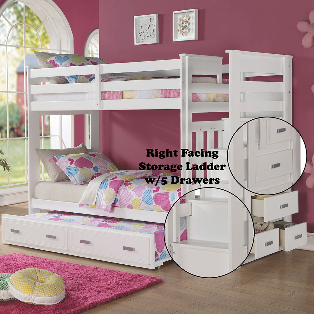 Allentown - Bunk Bed w/Storage Ladder & Trundle - Urban Living Furniture (Los Angeles, CA)