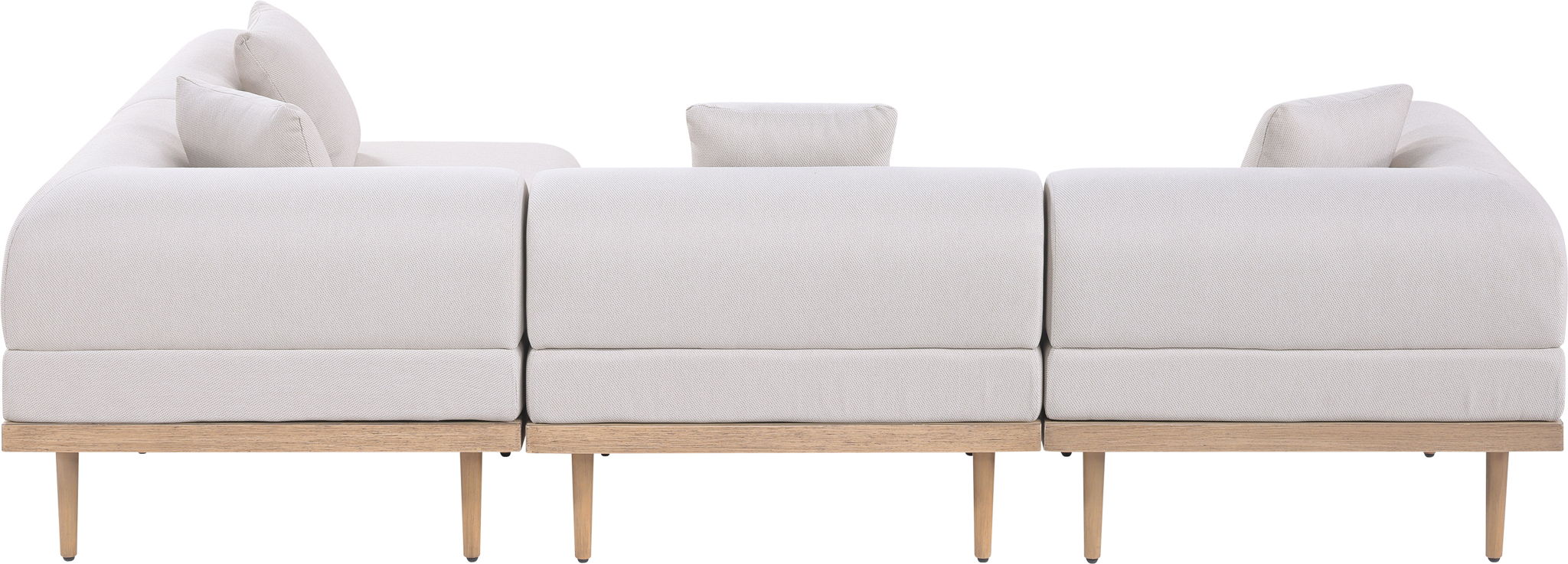Laguna - 4 Piece 106.5" Upholstered Outdoor Patio Modular Sectional - Urban Living Furniture (Los Angeles, CA)