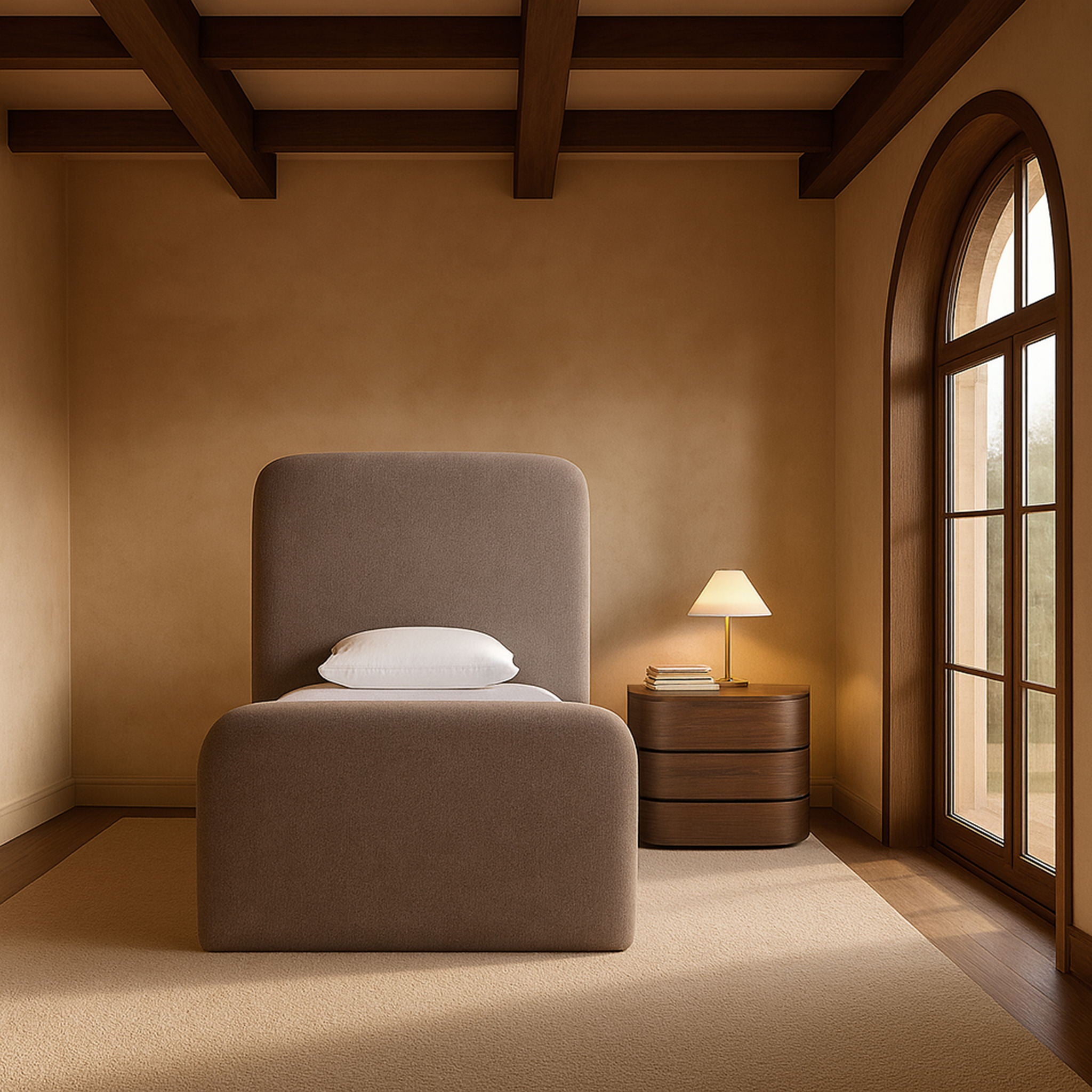 Fira - Chenille Fabric Upholstered Bed - Urban Living Furniture (Los Angeles, CA)