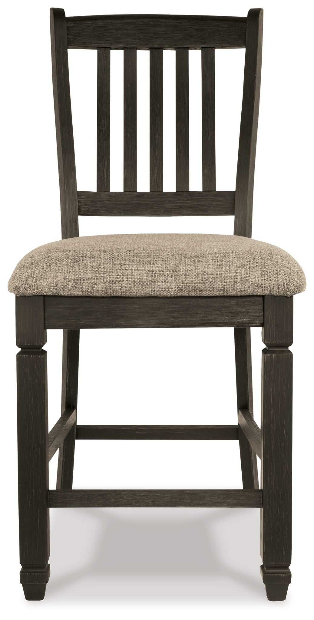 Tyler Creek - Black / Grayish Brown - Upholstered Barstool (Set of 2) - Urban Living Furniture (Los Angeles, CA)