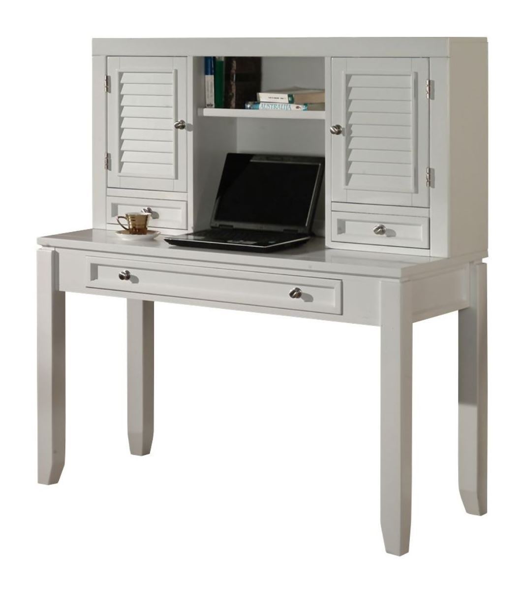 Boca - Desk With Hutch - Cottage White - Urban Living Furniture (Los Angeles, CA)