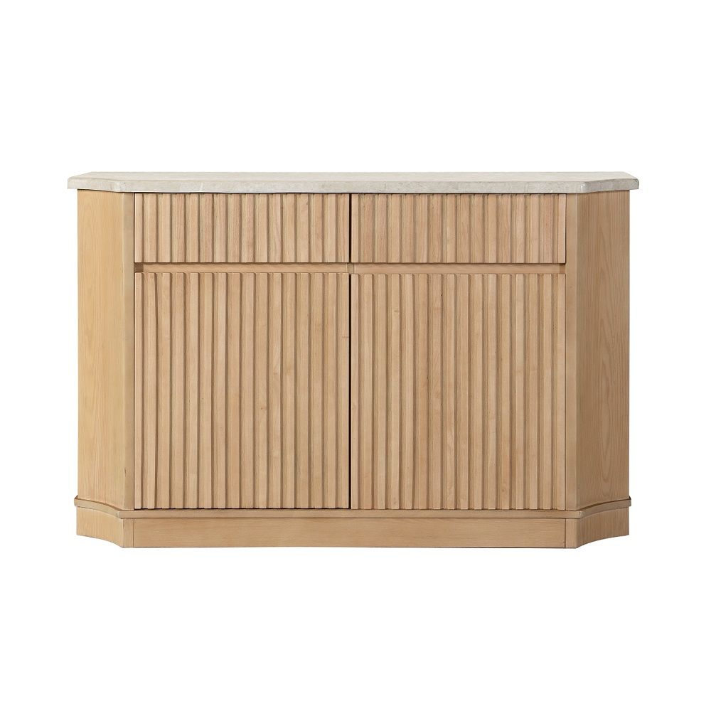 Qwin - Server With Marble Top - Oak - Urban Living Furniture (Los Angeles, CA)