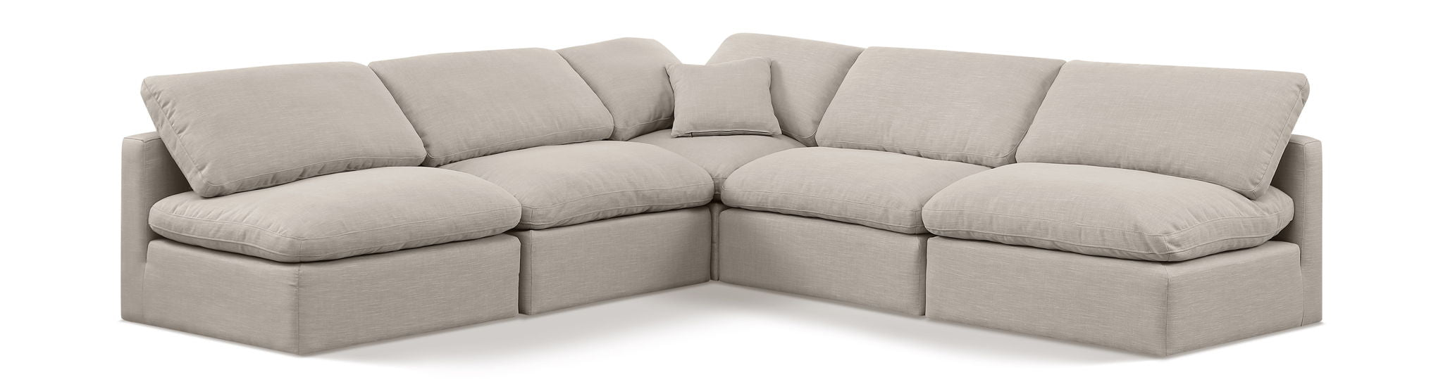 Indulge - Linen 5 Piece Modular Corner Armless Sectional - Urban Living Furniture (Los Angeles, CA)