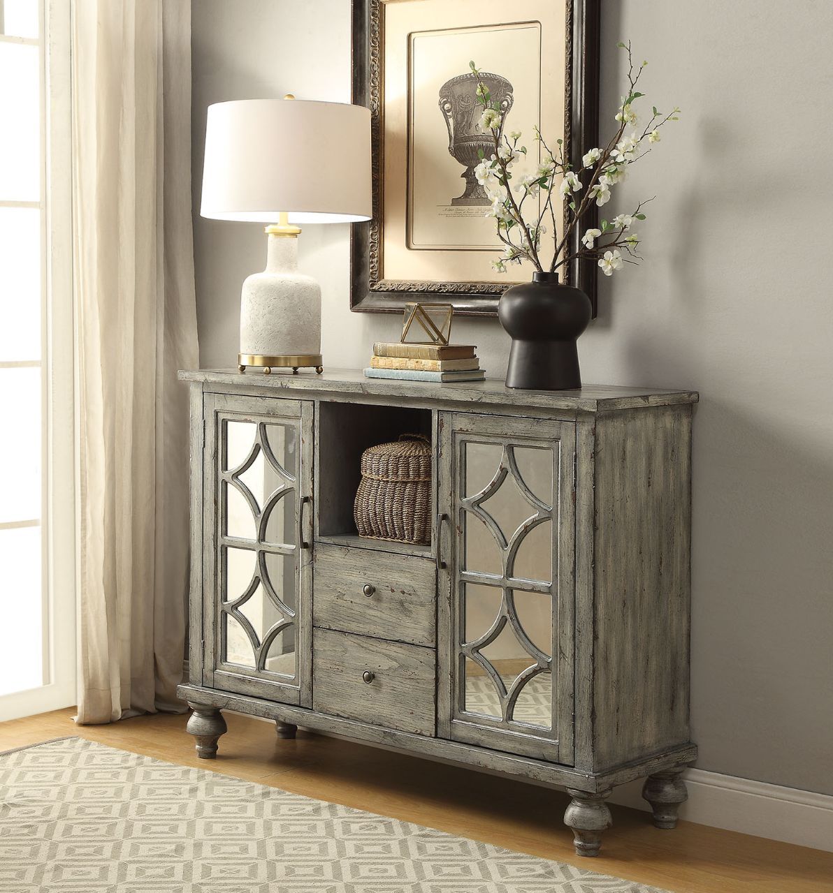 Velika - Accent Table - Weathered Gray - Wood - Urban Living Furniture (Los Angeles, CA)