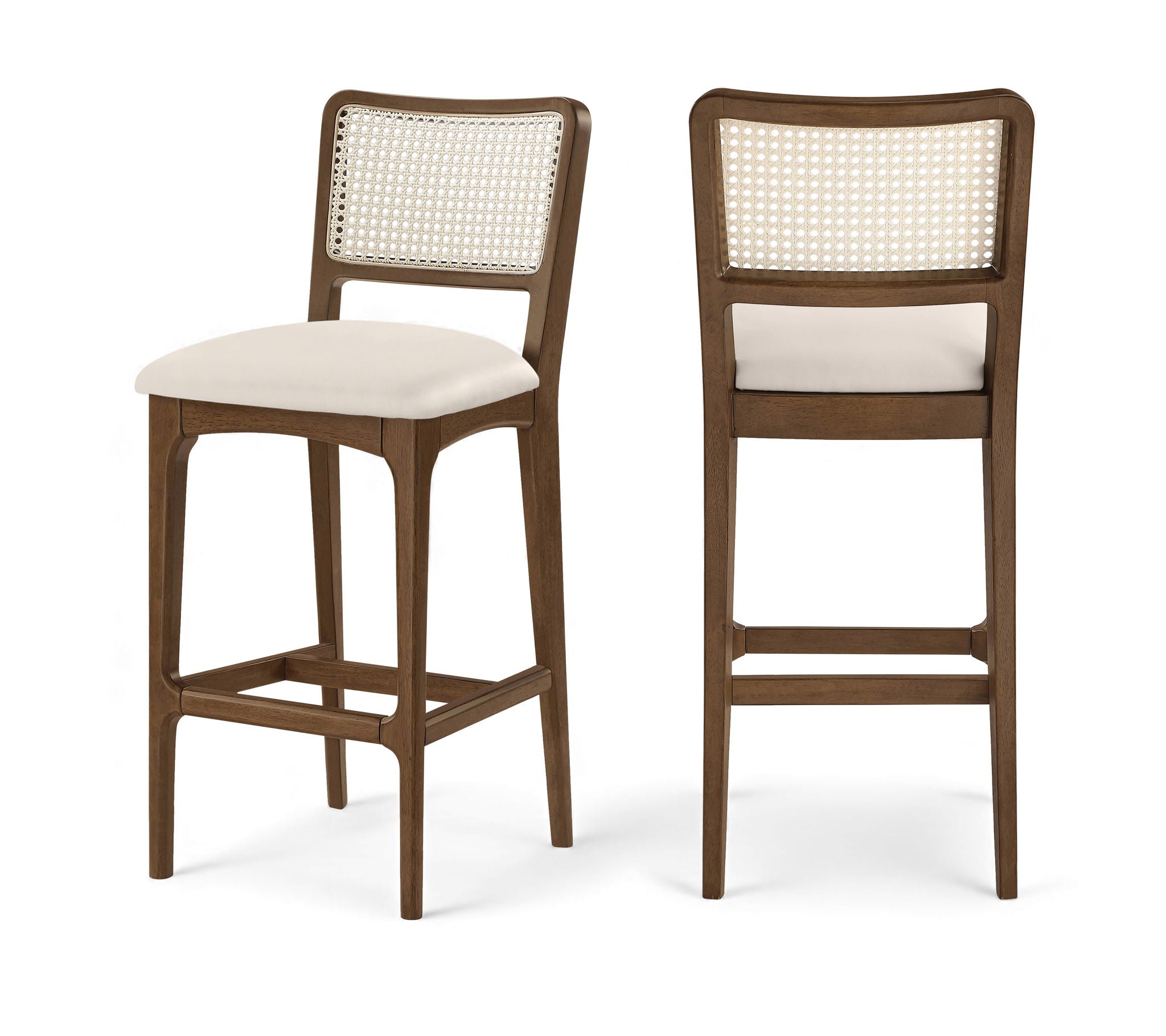 Atrium - Upholstered Bar Stool (Set of 2) - Brushed Brown Frame - Urban Living Furniture (Los Angeles, CA)