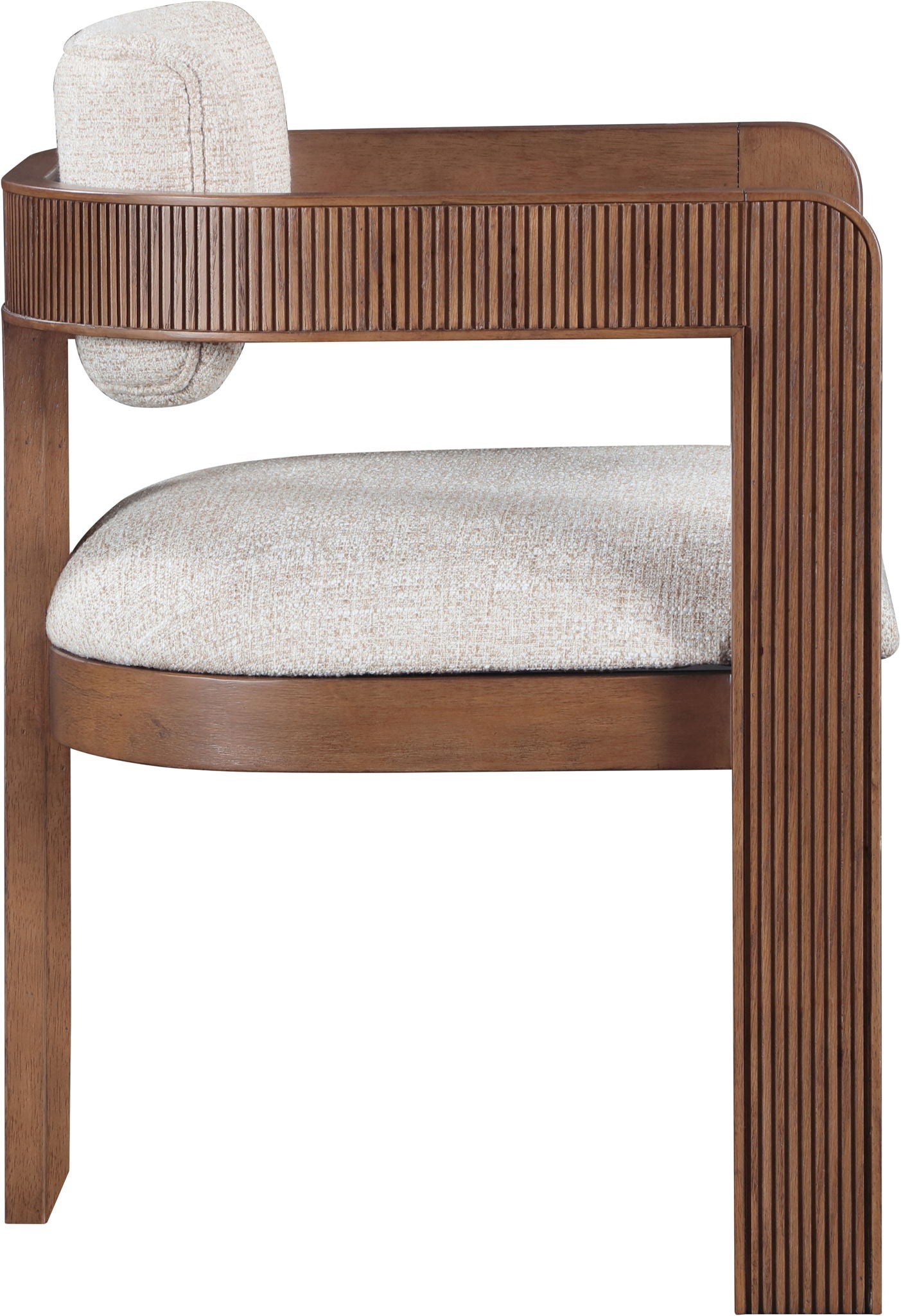 Sacha - Linen Dining Chair With Brown Base (Set of 2) - Urban Living Furniture (Los Angeles, CA)