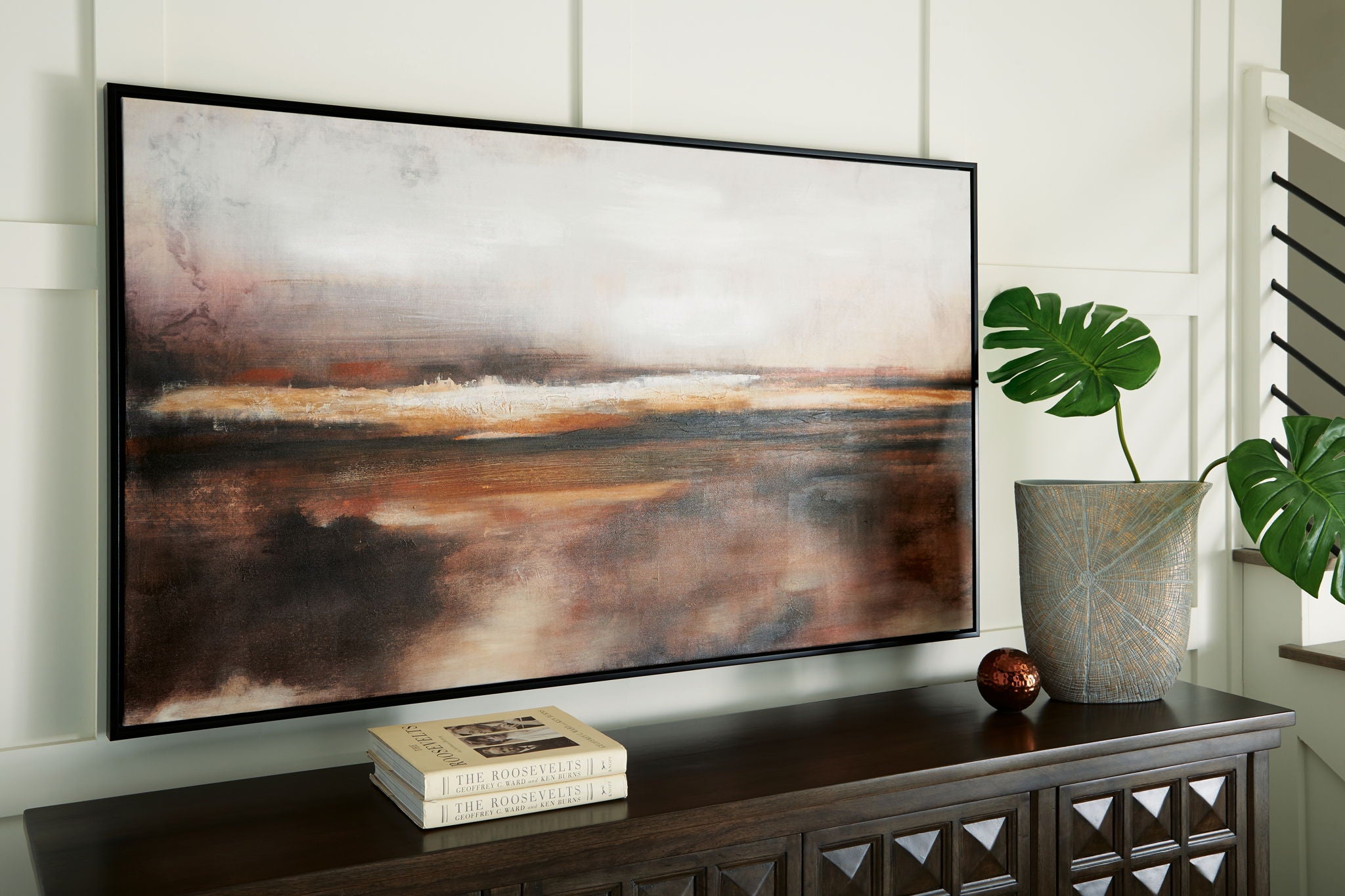 Drewland - Black / Brown / Orange - Wall Art - Urban Living Furniture (Los Angeles, CA)