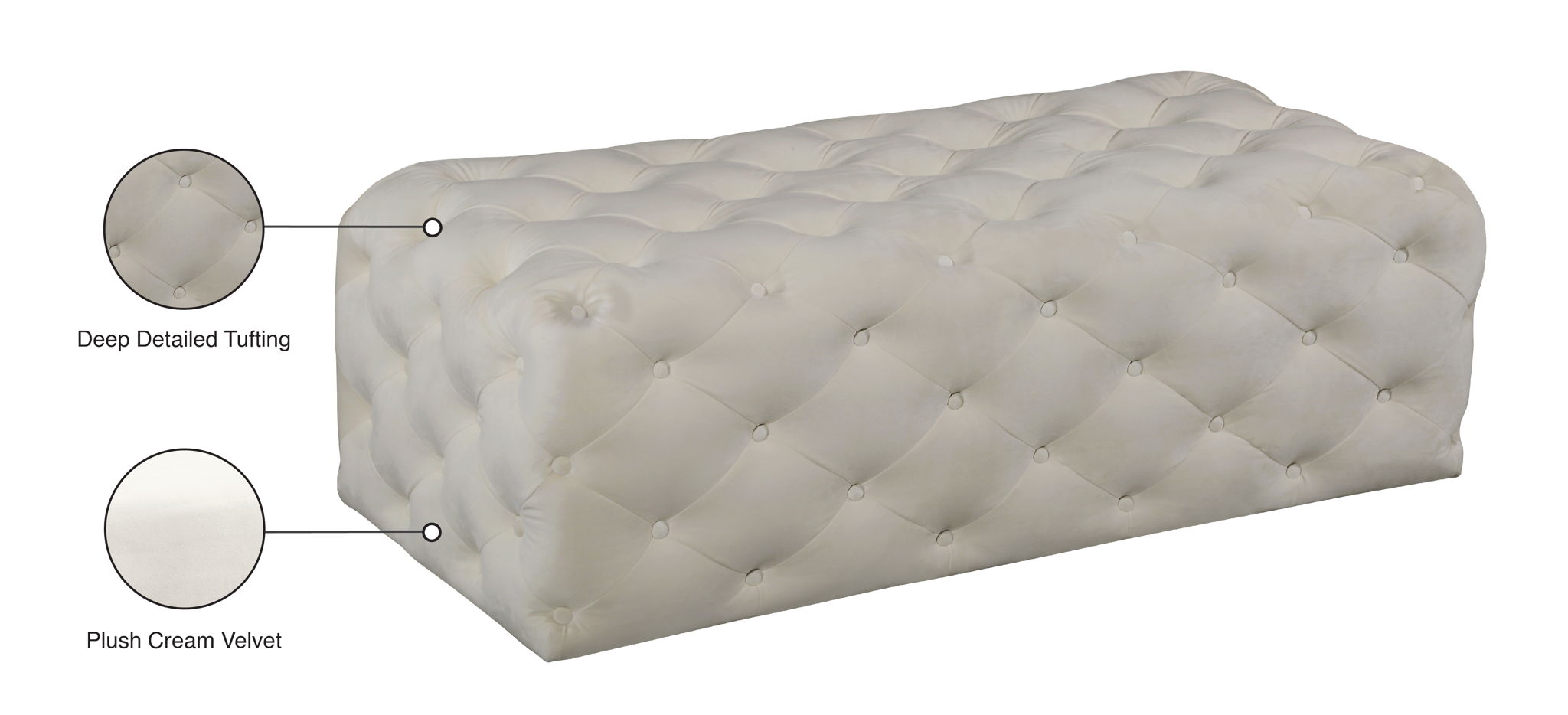 Casey - Bench Ottoman - Urban Living Furniture (Los Angeles, CA)