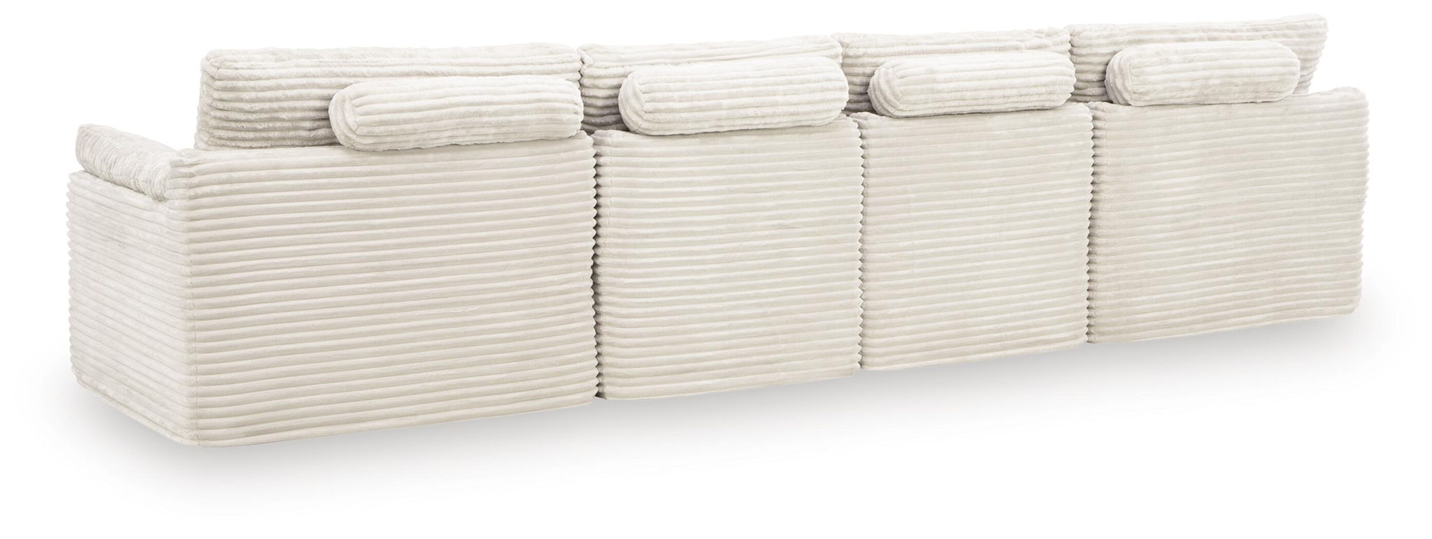 Fannin - 4-Piece Sectional With Ottoman - Ivory - Urban Living Furniture (Los Angeles, CA)