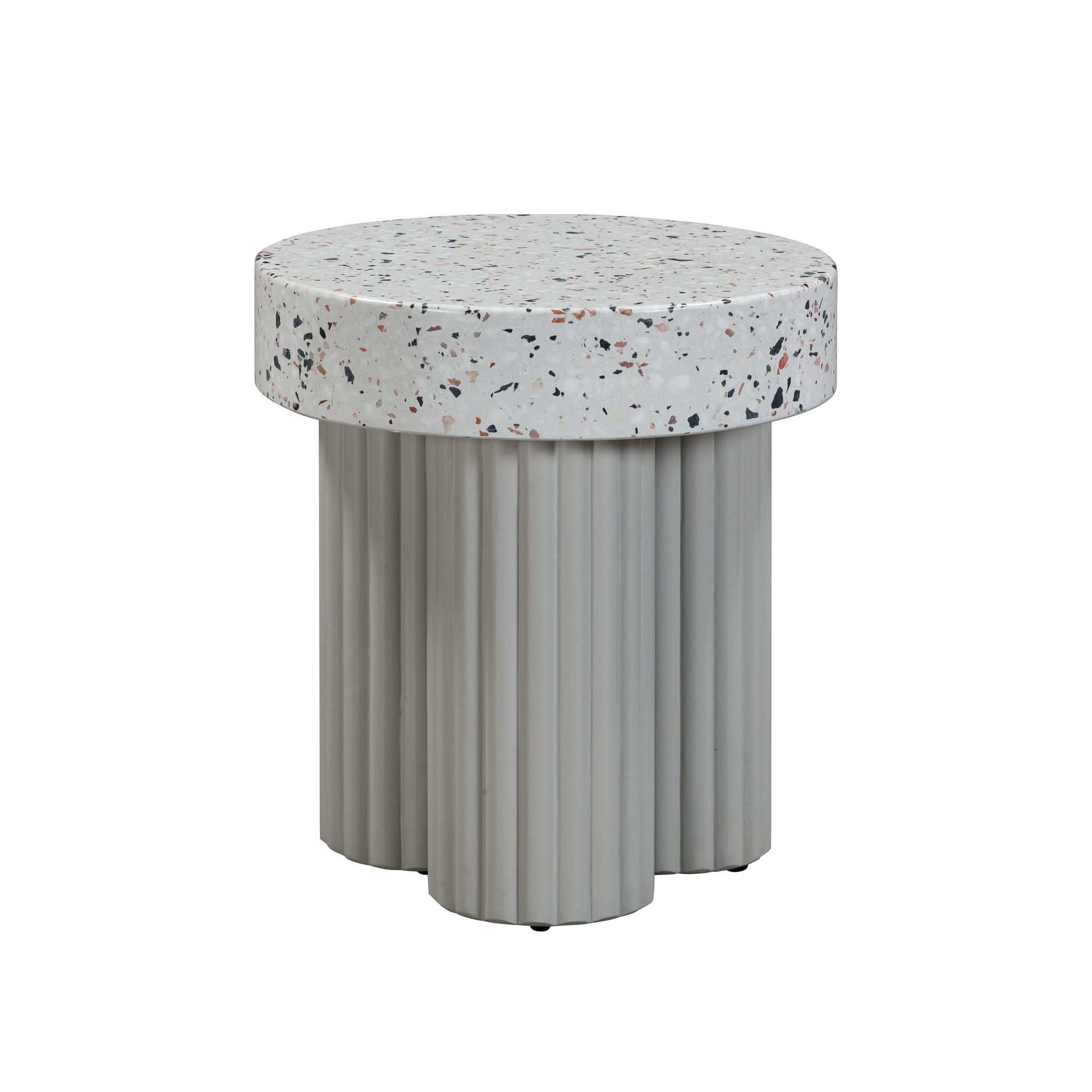 Clover - Indoor / Outdoor Round Side Table - Terrazzo - Urban Living Furniture (Los Angeles, CA)