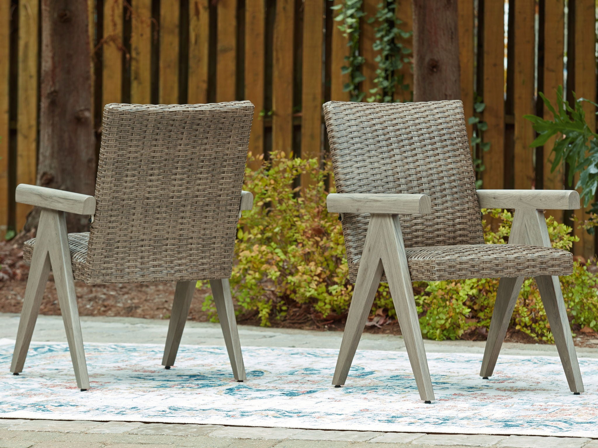Cliff Trails - Beige - Arm Chair (Set of 2) - Urban Living Furniture (Los Angeles, CA)
