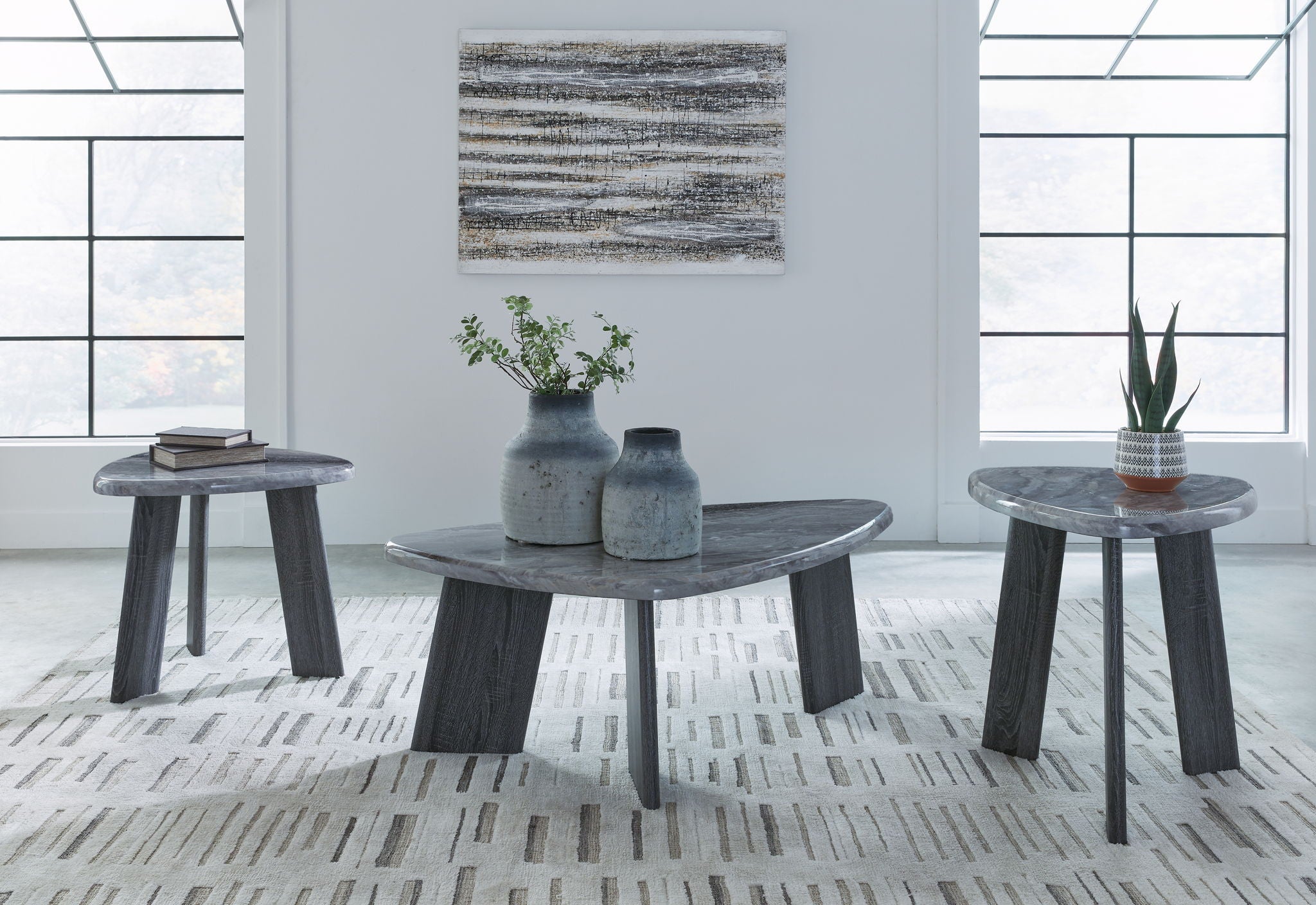 Bluebond - Gray - Occasional Table Set (Set of 3) - Urban Living Furniture (Los Angeles, CA)