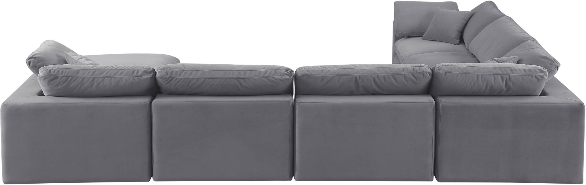 Comfy - 7 Piece Velvet Modular Sectional With Chaise - Urban Living Furniture (Los Angeles, CA)