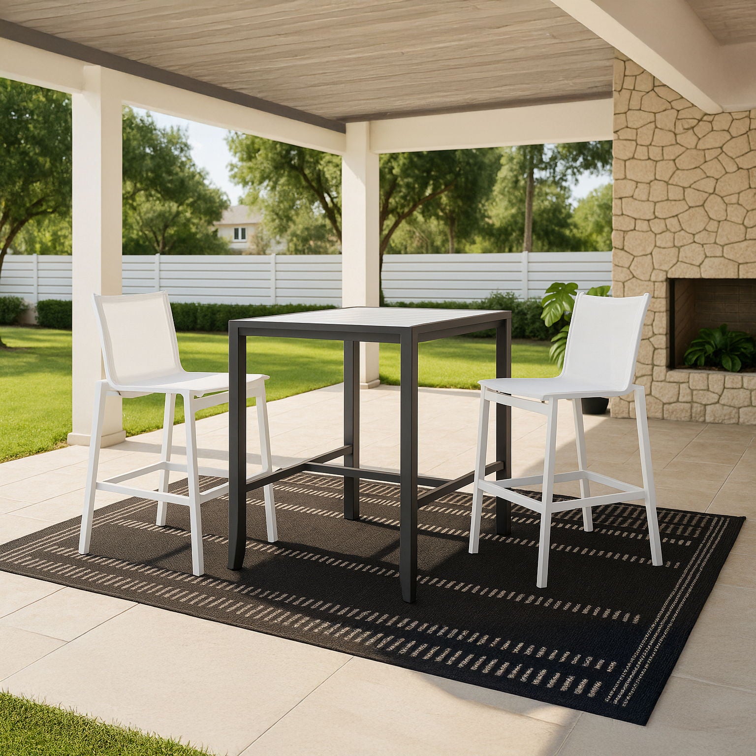 Nizuc - Outdoor Barstool (Set of 2) - Urban Living Furniture (Los Angeles, CA)
