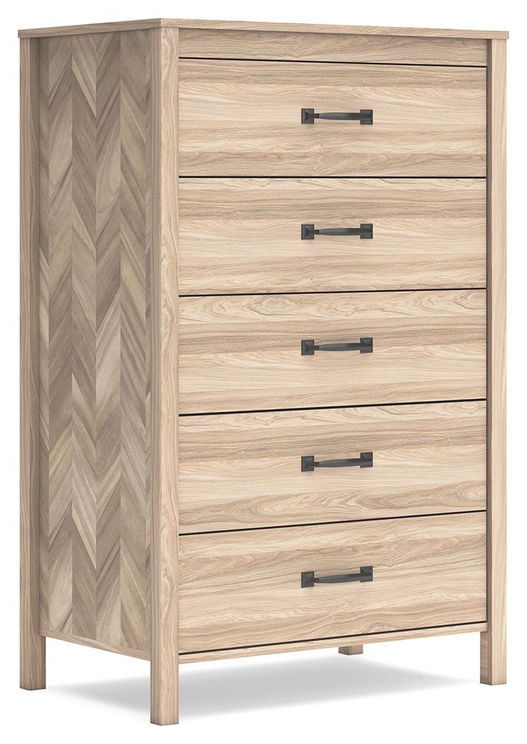 Battelle - Tan - Five Drawer Chest - Urban Living Furniture (Los Angeles, CA)