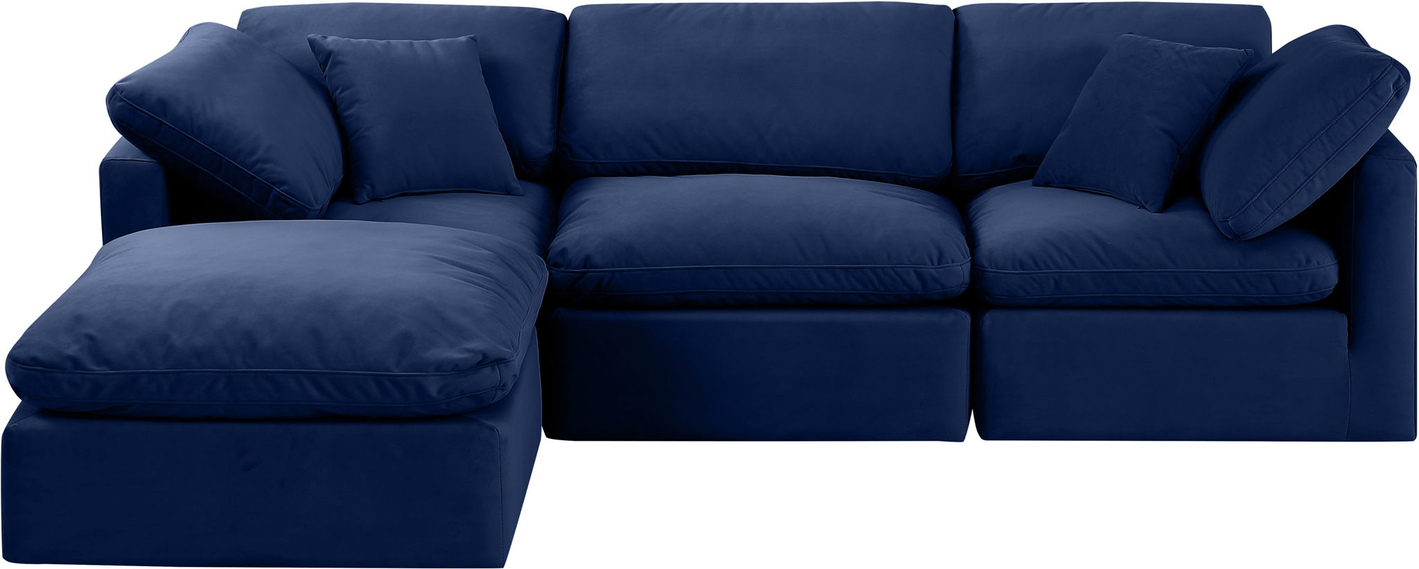 Indulge - Velvet 4 Piece Modular Sectional With Chaise - Urban Living Furniture (Los Angeles, CA)