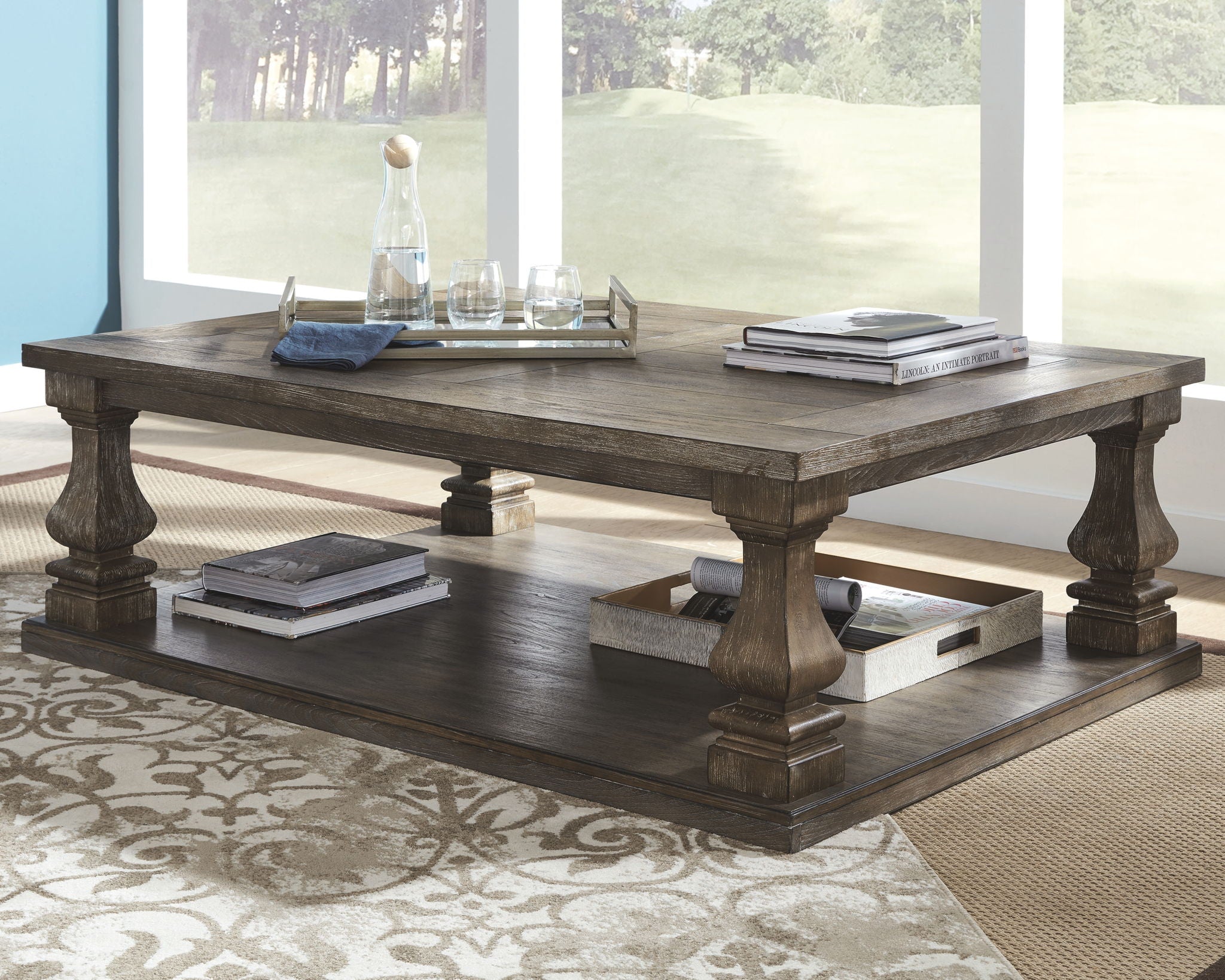 Johnelle - Gray - Rectangular Cocktail Table - Urban Living Furniture (Los Angeles, CA)