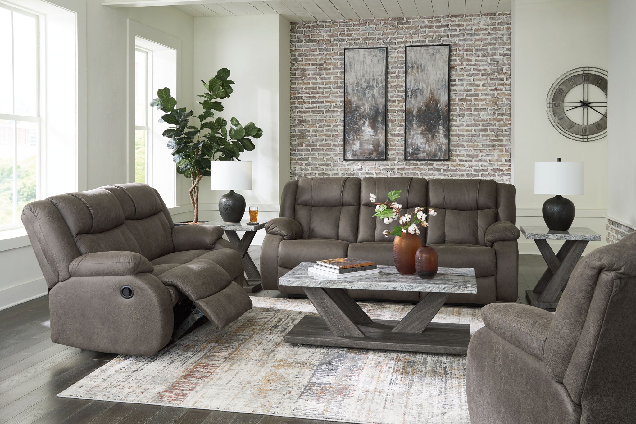 First Base - Reclining Living Room Set - Urban Living Furniture (Los Angeles, CA)