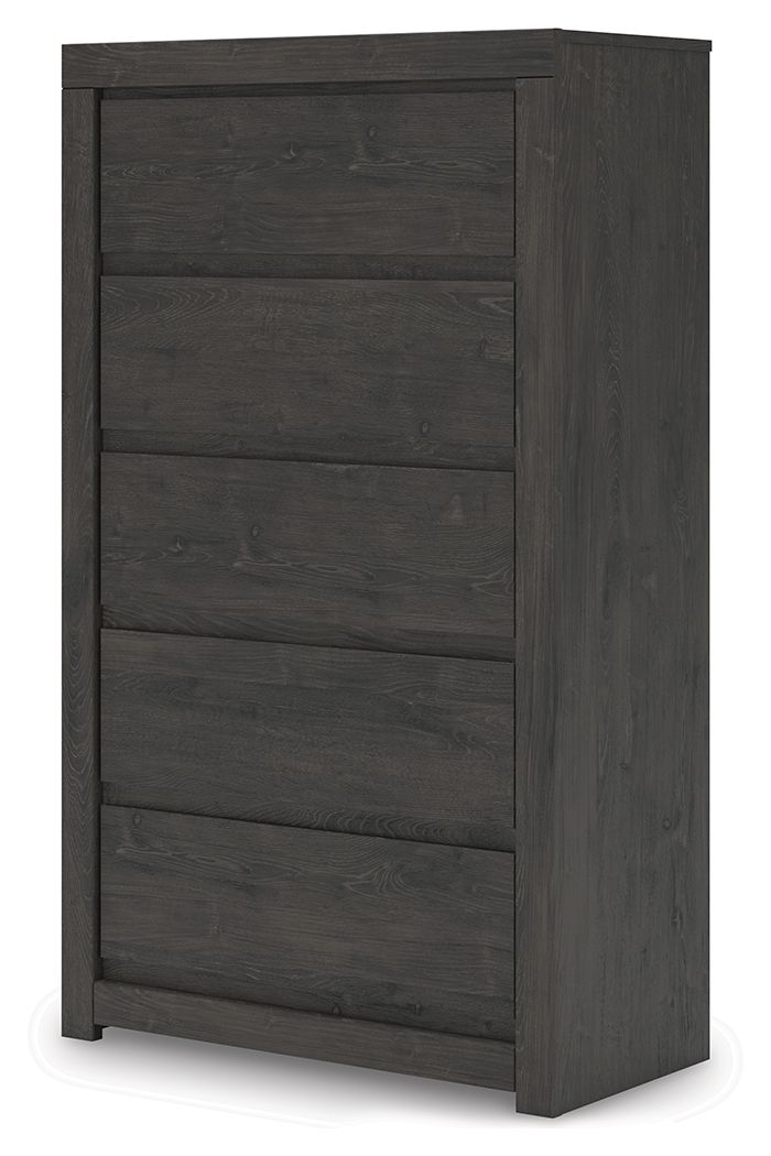 Fraluna - Charcoal - Five Drawer Chest - Urban Living Furniture (Los Angeles, CA)
