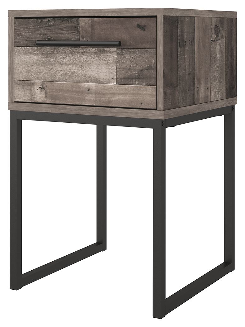 Neilsville - Black / Gray - One Drawer Night Stand - Urban Living Furniture (Los Angeles, CA)