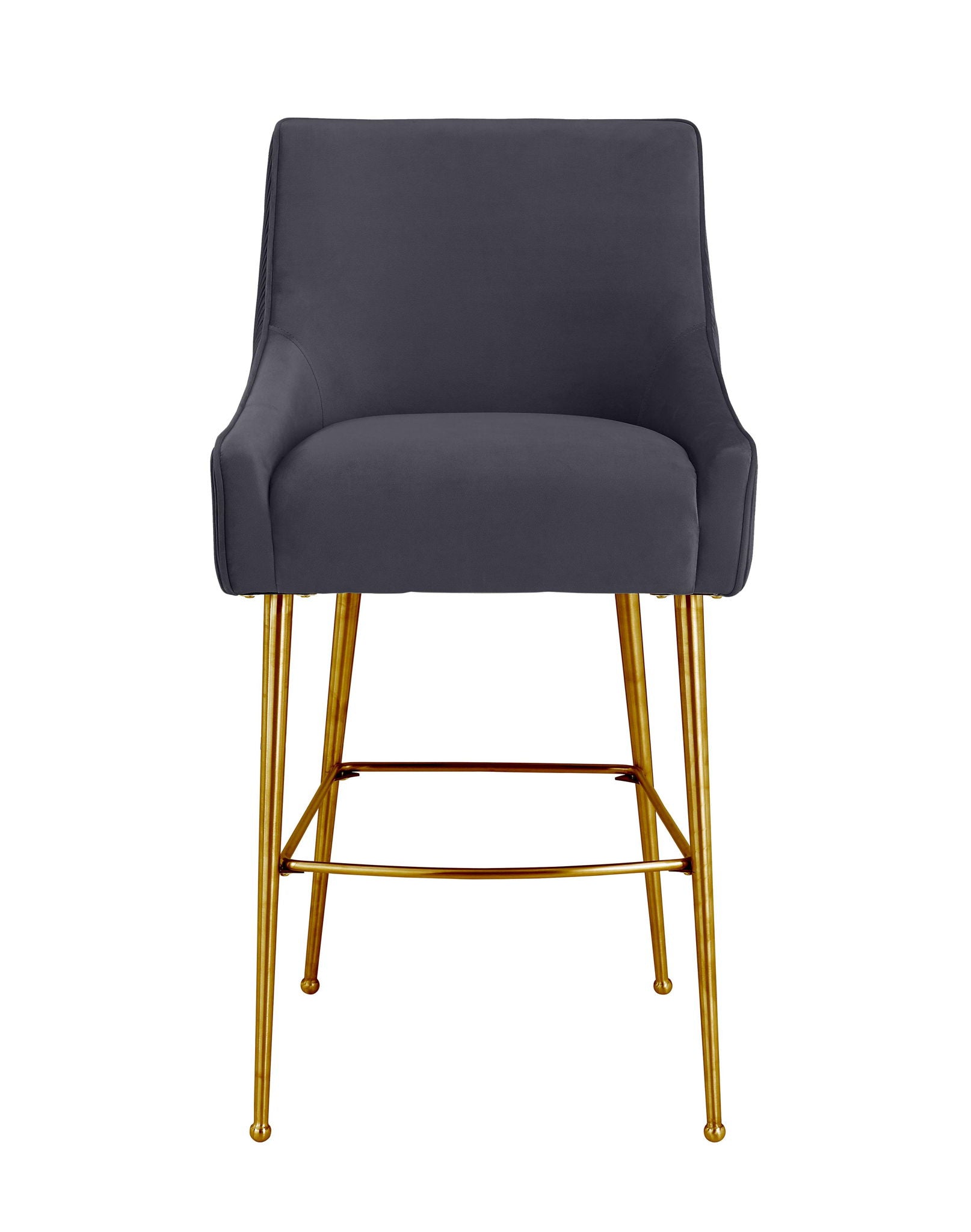 Beatrix - Pleated Velvet Stool - Urban Living Furniture (Los Angeles, CA)
