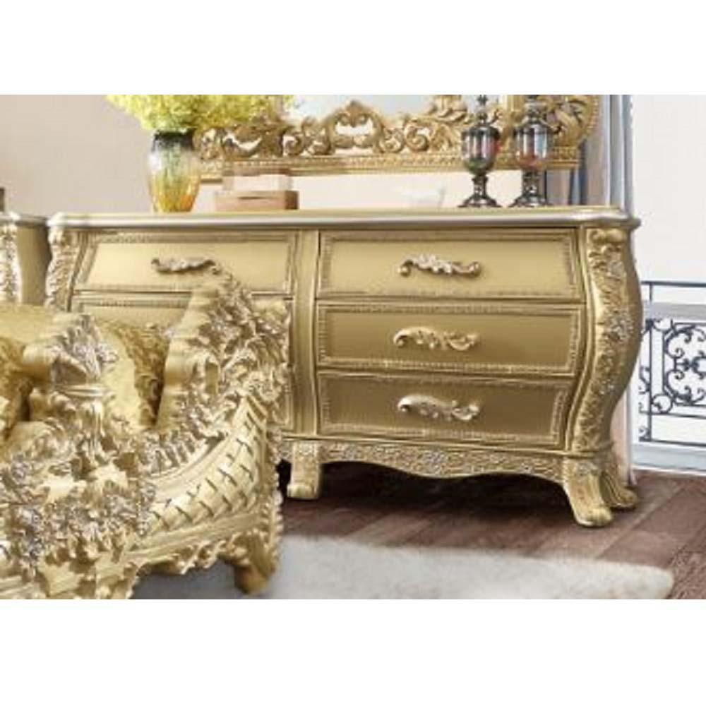 Cabriole - Dresser - Gold Finish - Urban Living Furniture (Los Angeles, CA)