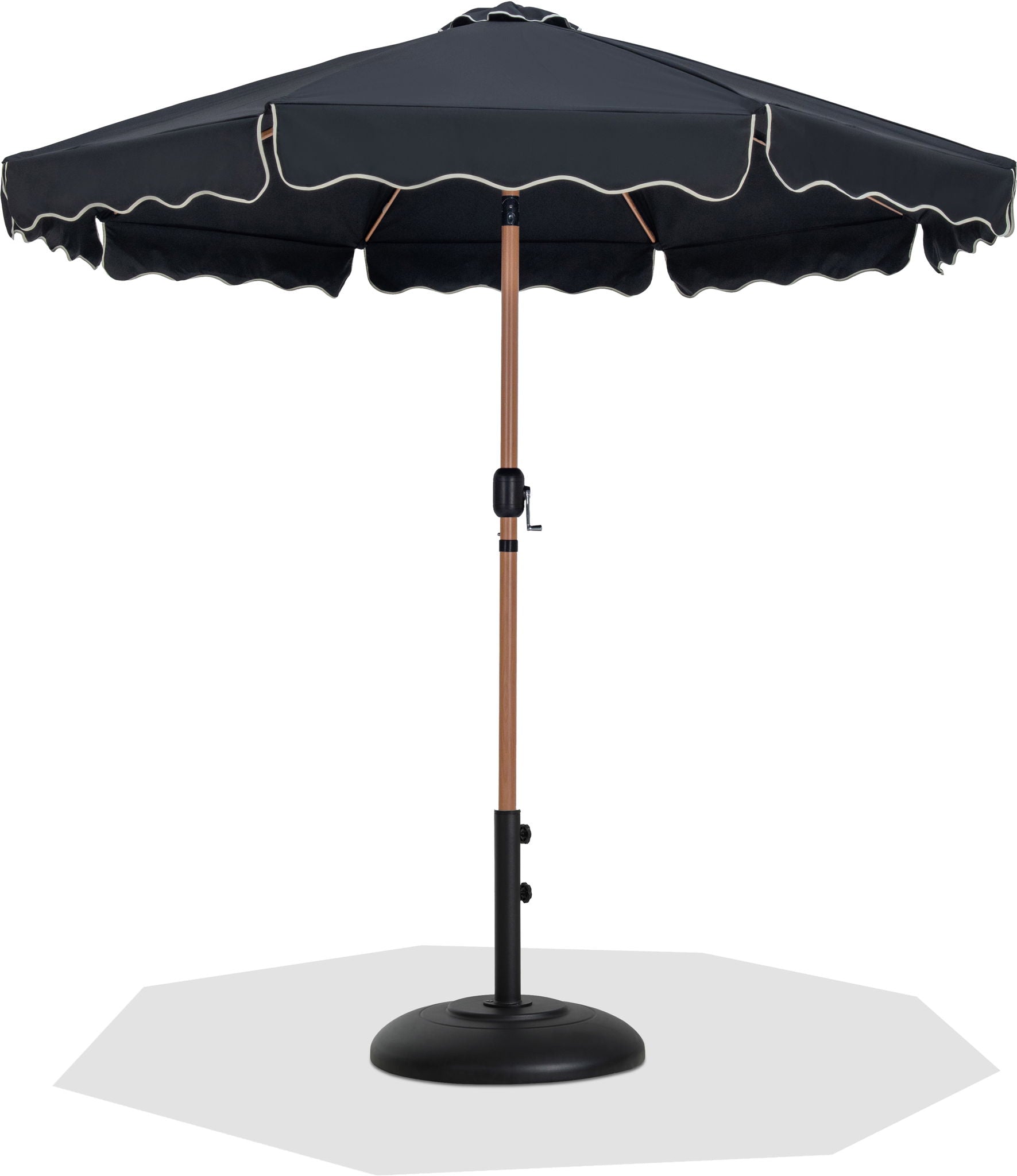Amalfi - Patio Umbrella - Black Base / Light Brown Pole - Urban Living Furniture (Los Angeles, CA)