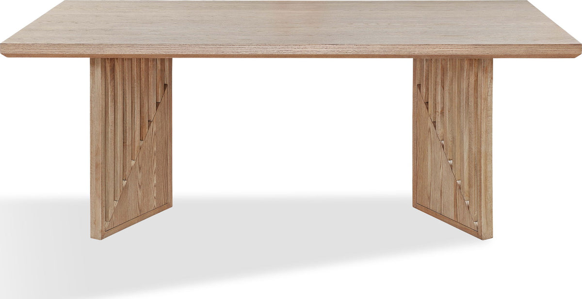 Sumner - Double Pedestal Oak Dining Table - Natural