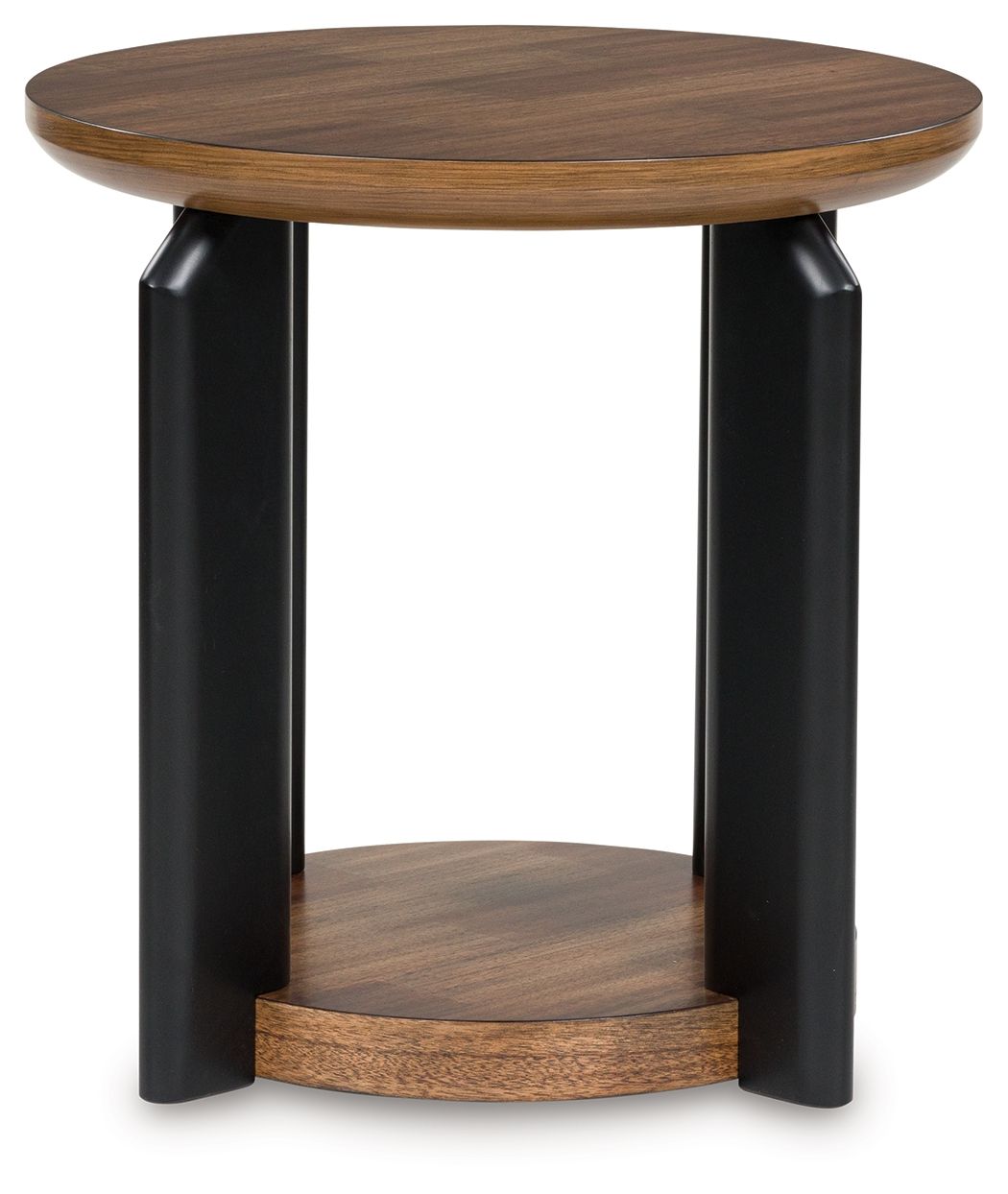 Kraeburn - Brown / Black - Round End Table - Urban Living Furniture (Los Angeles, CA)