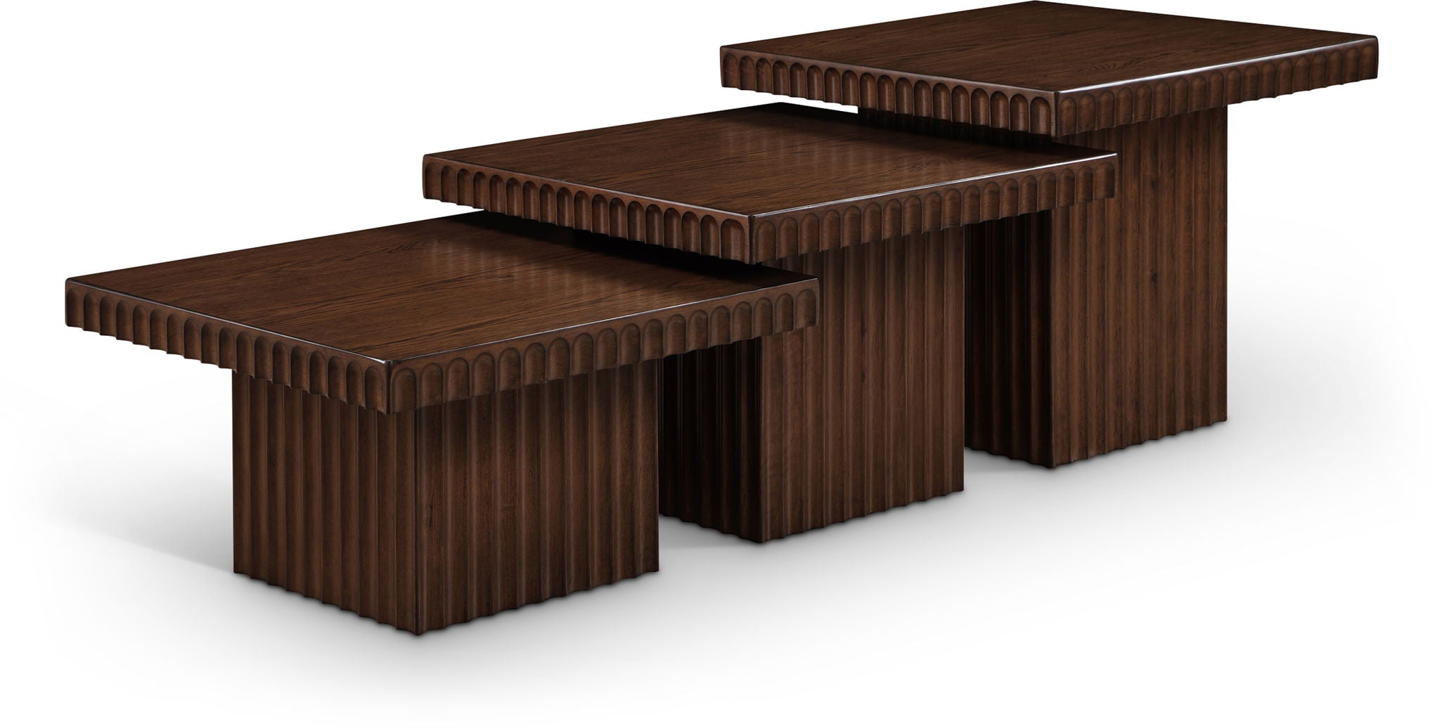 Spencer - Oak Veneer 3 Piece Coffee Tabl - Urban Living Furniture (Los Angeles, CA)