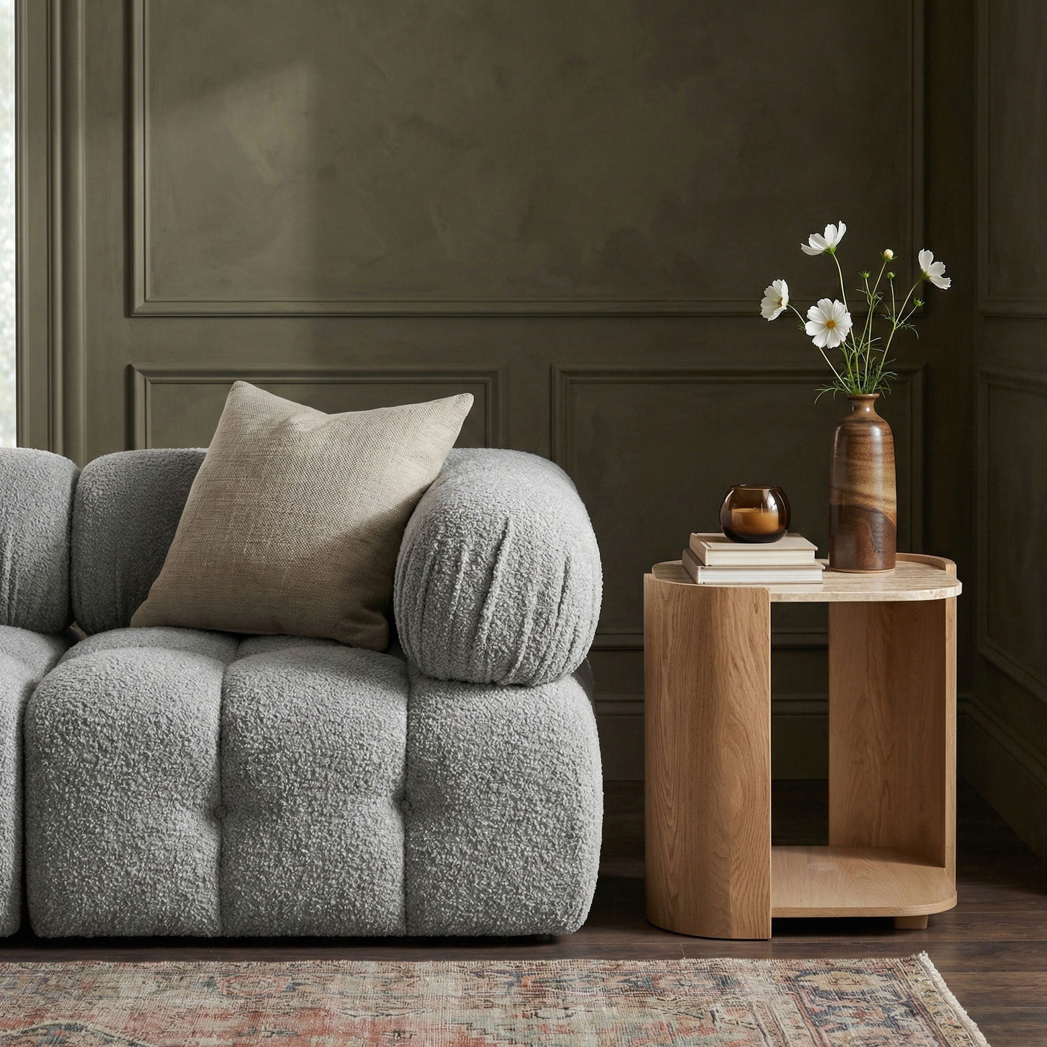 Calabria - Marble And Oak Wood Table - Urban Living Furniture (Los Angeles, CA)