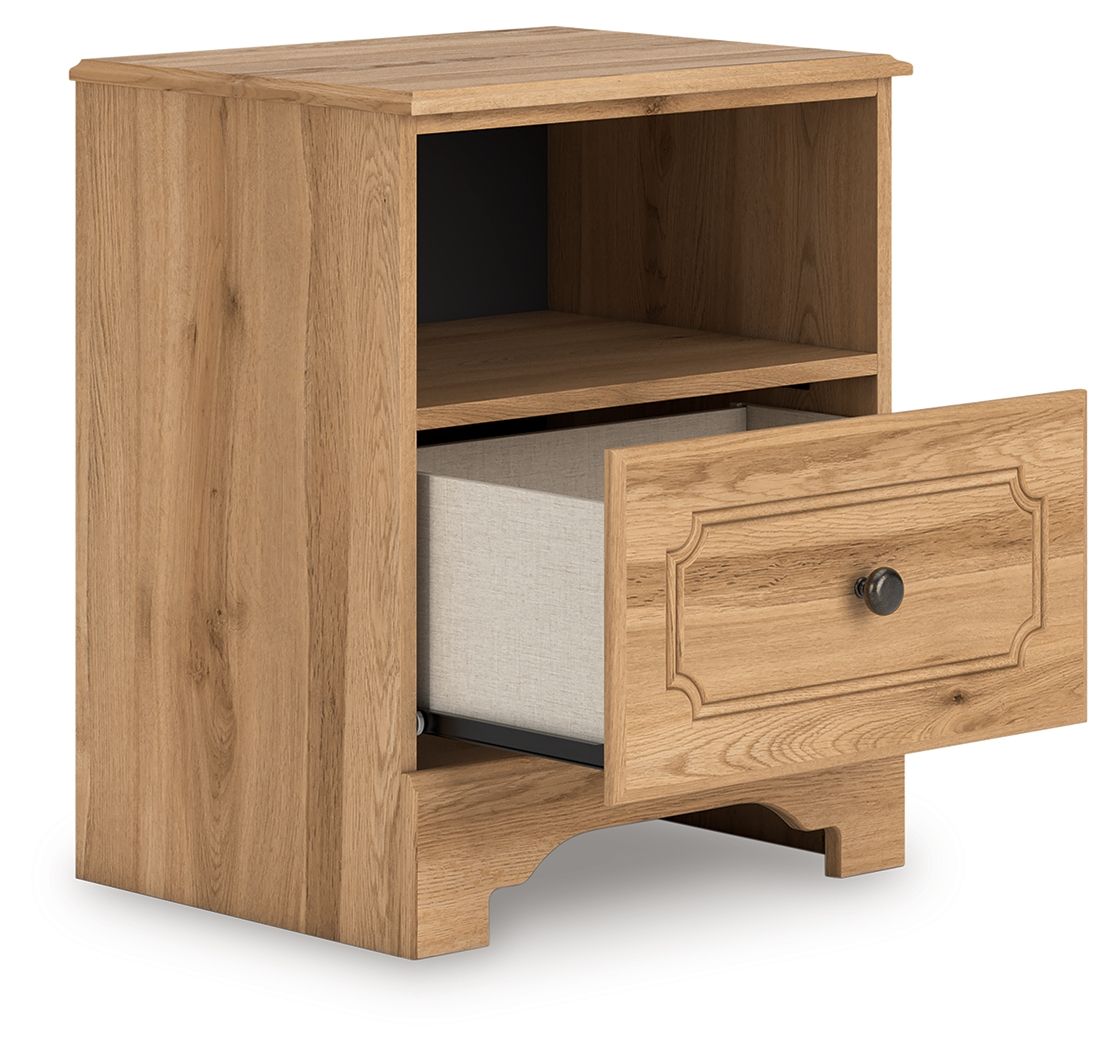 Aleaport - Warm Brown - One Drawer Night Stand - Urban Living Furniture (Los Angeles, CA)