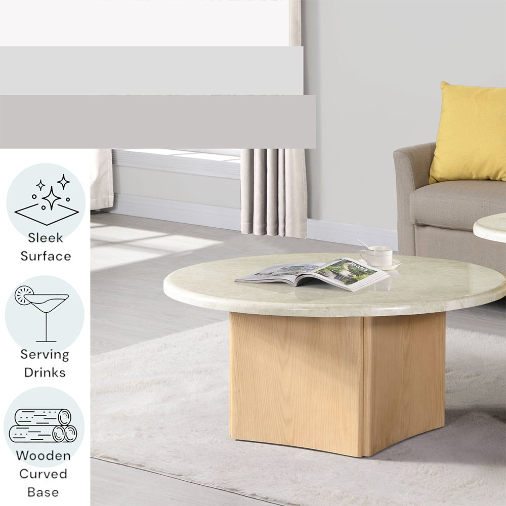 Qwin - Table With Marble Top - Urban Living Furniture (Los Angeles, CA)