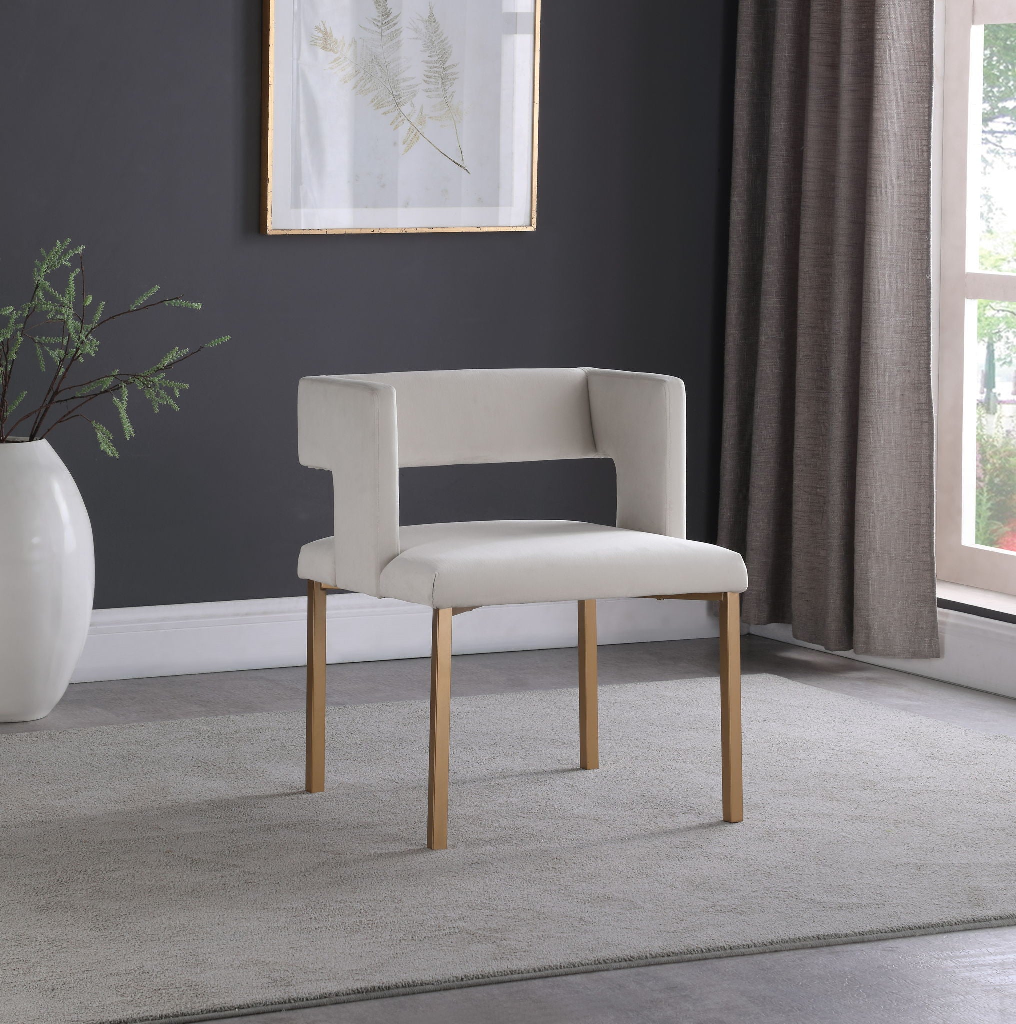 Caleb - Dining Chair with Gold Legs (Set of 2) - Urban Living Furniture (Los Angeles, CA)