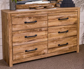 Maystonna - Brown - Six Drawer Dresser - Urban Living Furniture (Los Angeles, CA)