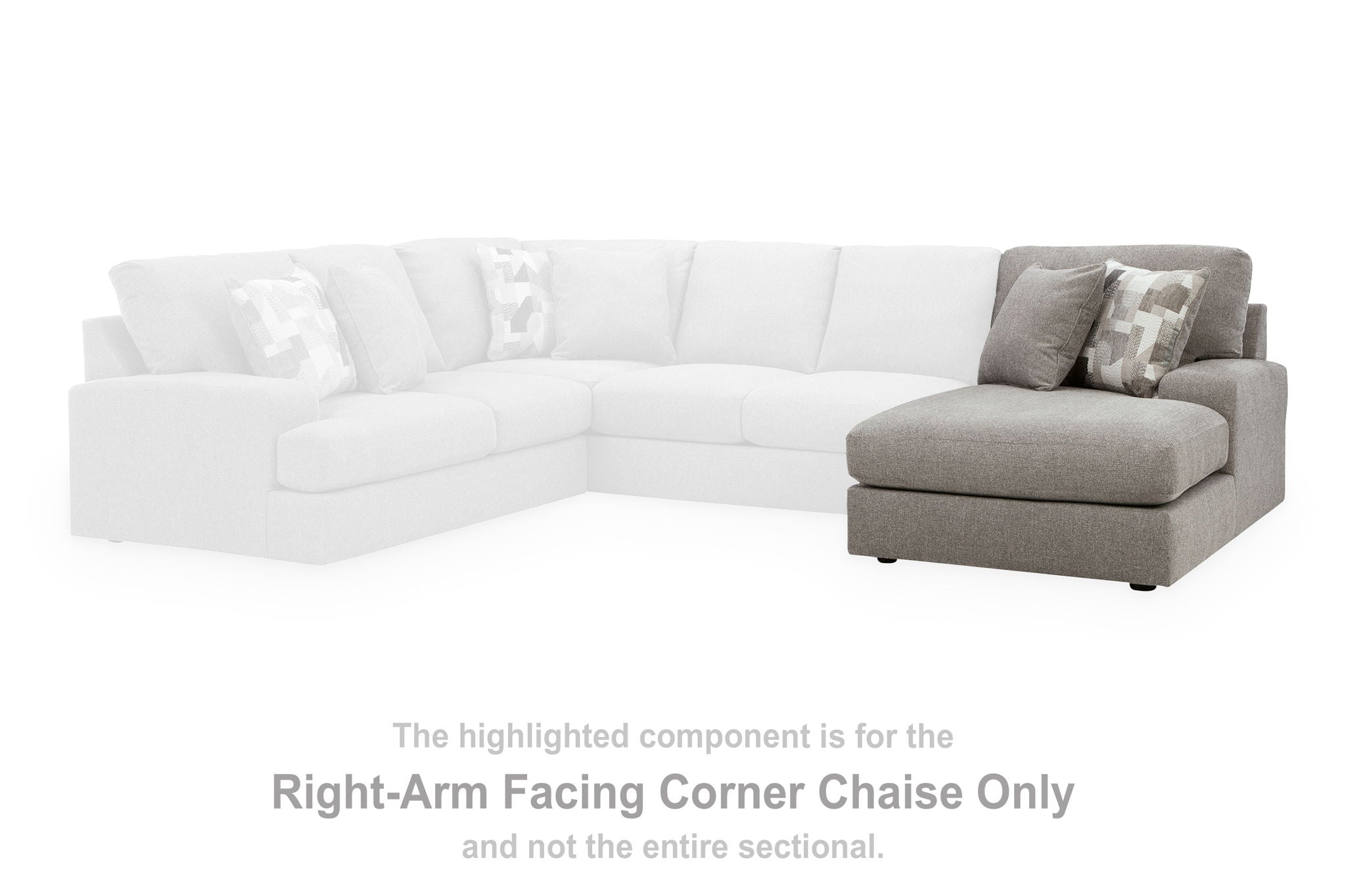 Lindon - RAF Corner Chaise - Smoke - Urban Living Furniture (Los Angeles, CA)