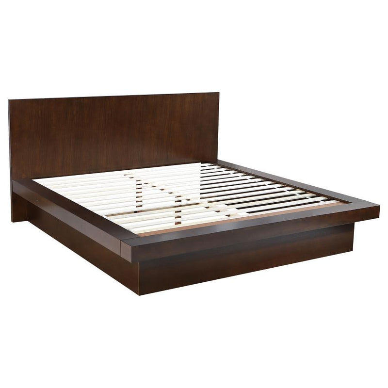 Jessica - Wood LED Panel Bed
