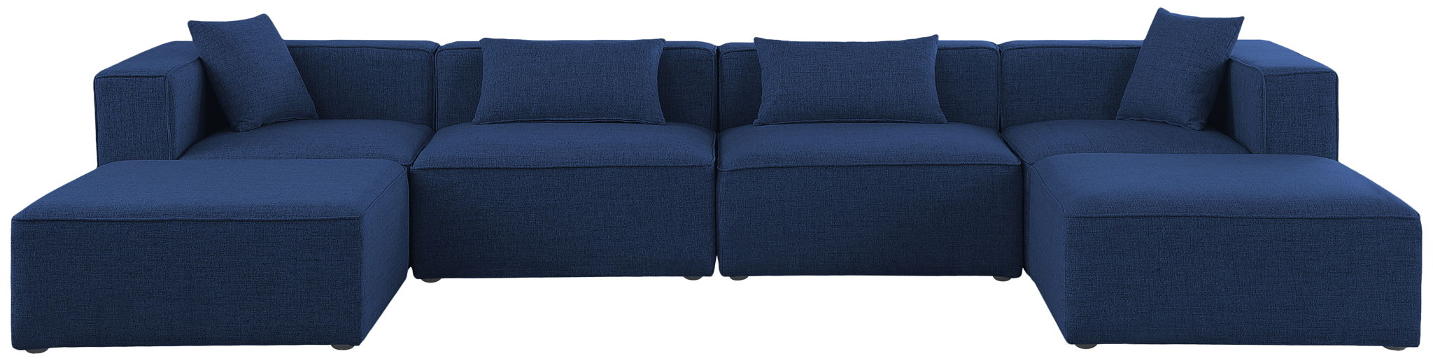 Cube - Linen 6 Piece Modular Double Chaise Sectional - Urban Living Furniture (Los Angeles, CA)