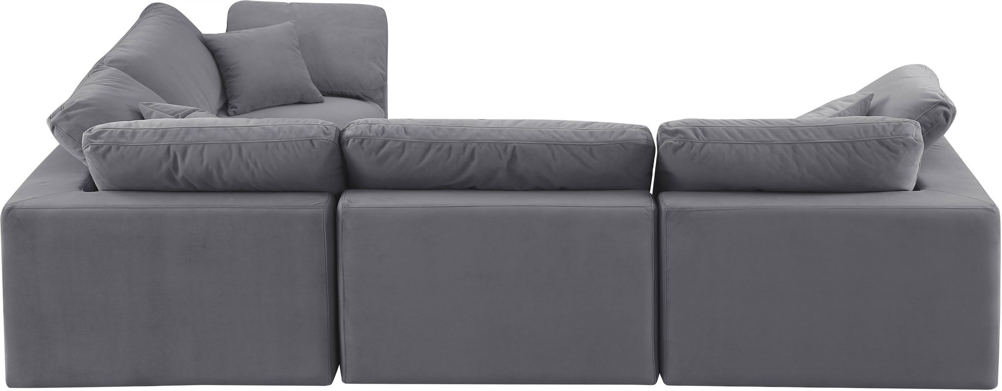 Comfy - 4 Piece Velvet Modular Sectional - Urban Living Furniture (Los Angeles, CA)