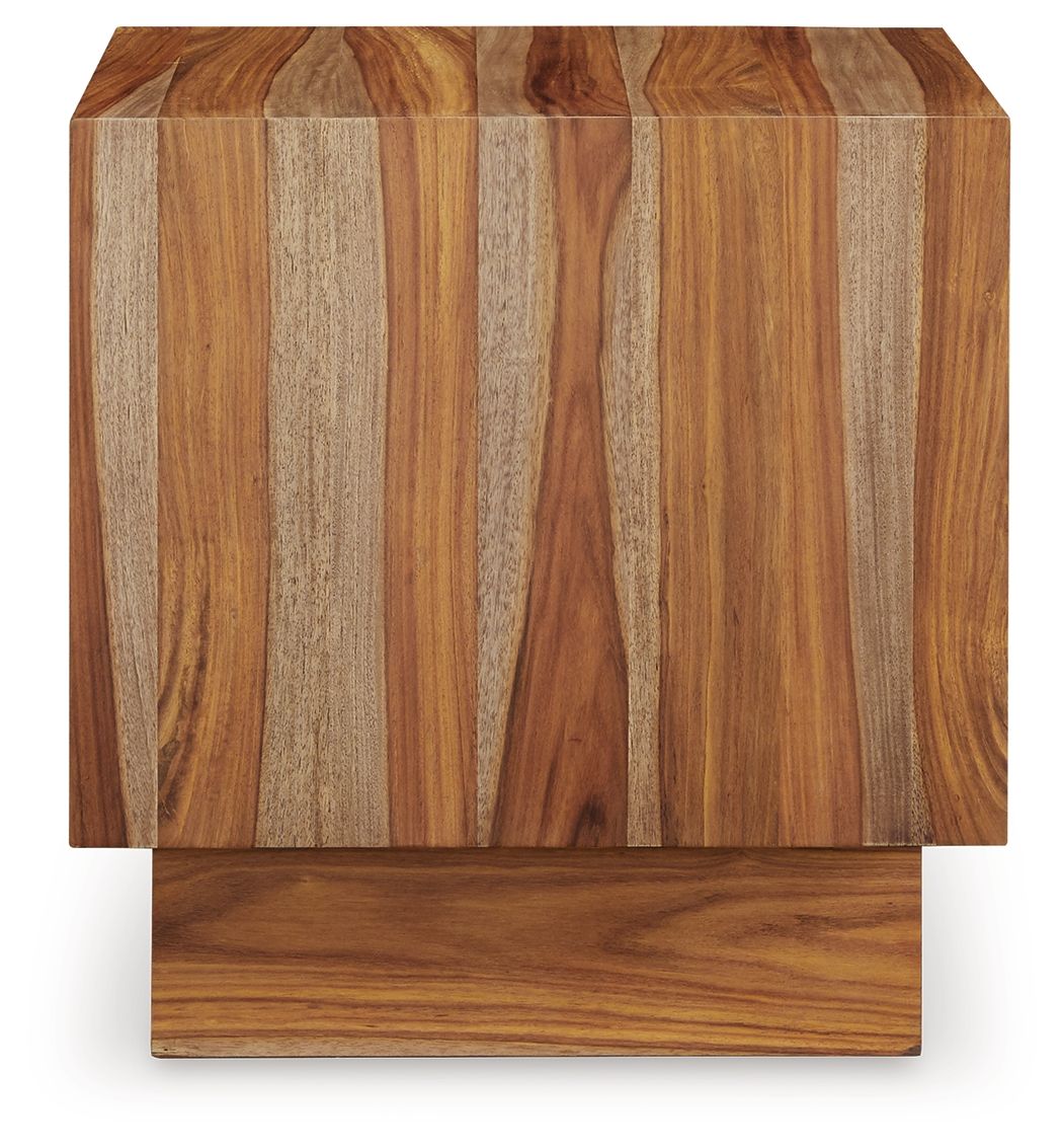 Dressonni - Brown - Square End Table - Urban Living Furniture (Los Angeles, CA)