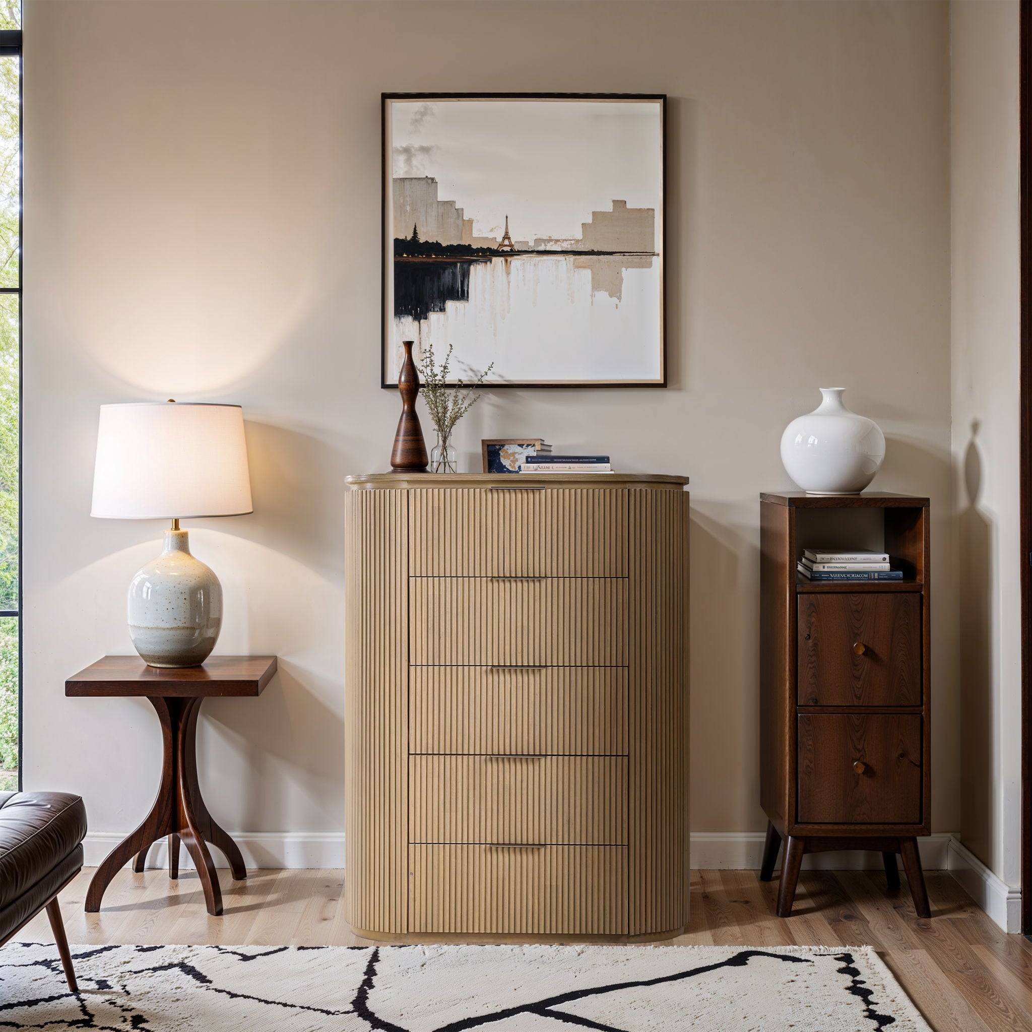 Astrid - Solid Wood And Oak Veneer Chest - Urban Living Furniture (Los Angeles, CA)