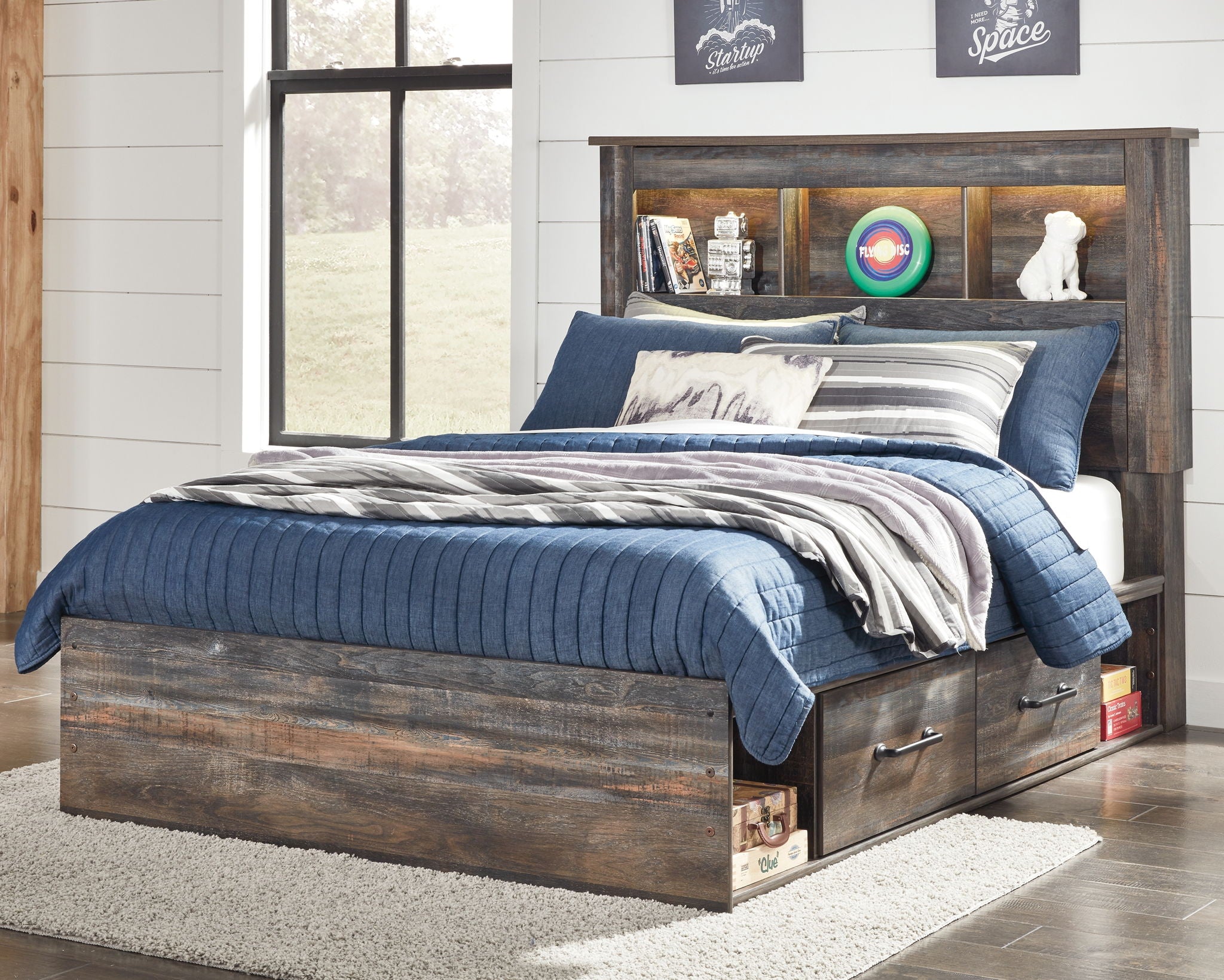 Drystan - Panel Bookcase Bed - Urban Living Furniture (Los Angeles, CA)