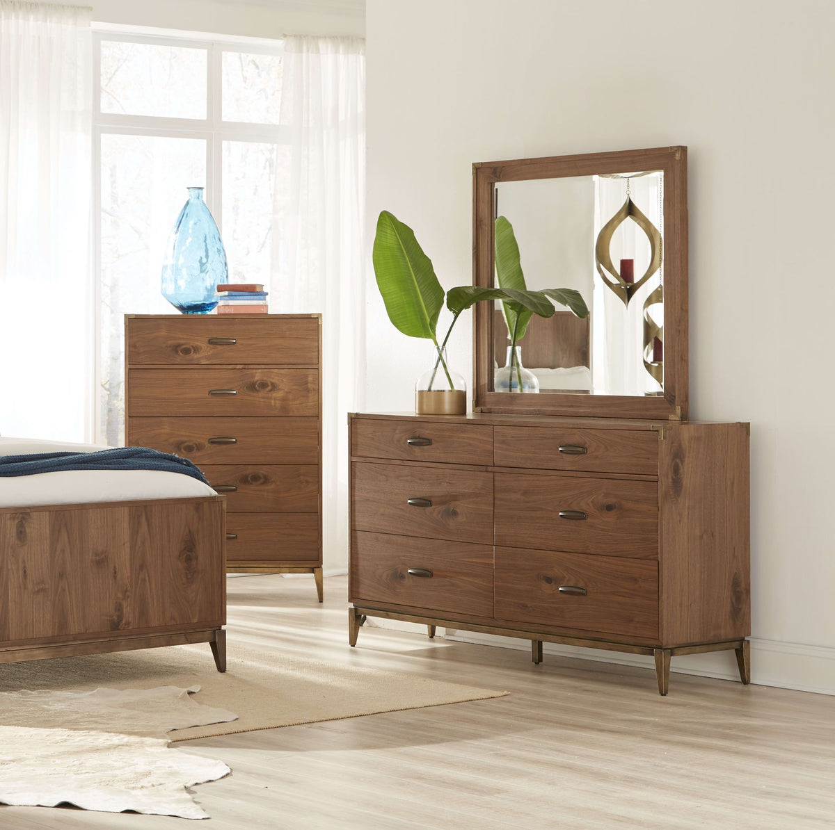Adler - Six Drawer Dresser - Natural Walnut (2024)