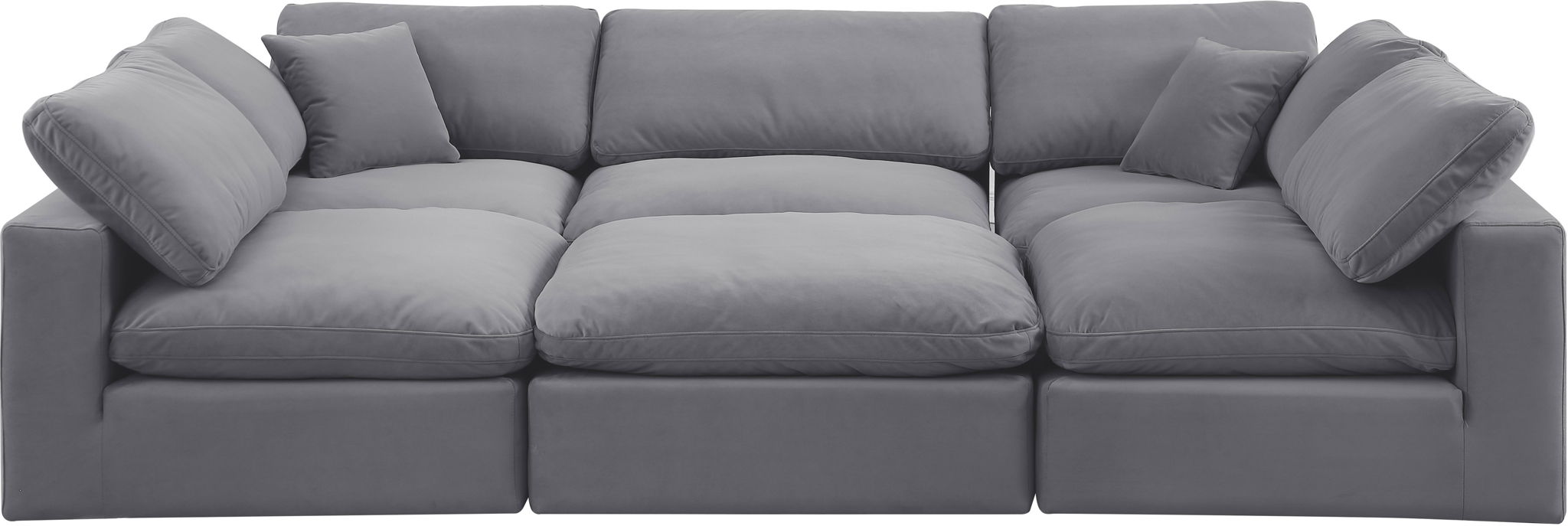 Comfy - 6 Piece Velvet Sectional - Urban Living Furniture (Los Angeles, CA)