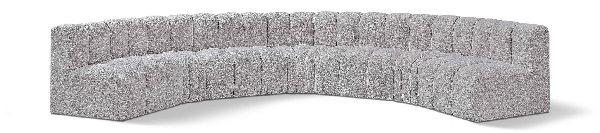 Arc - Boucle Fabric 7 Piece U-Shaped Modular Sofa - Urban Living Furniture (Los Angeles, CA)