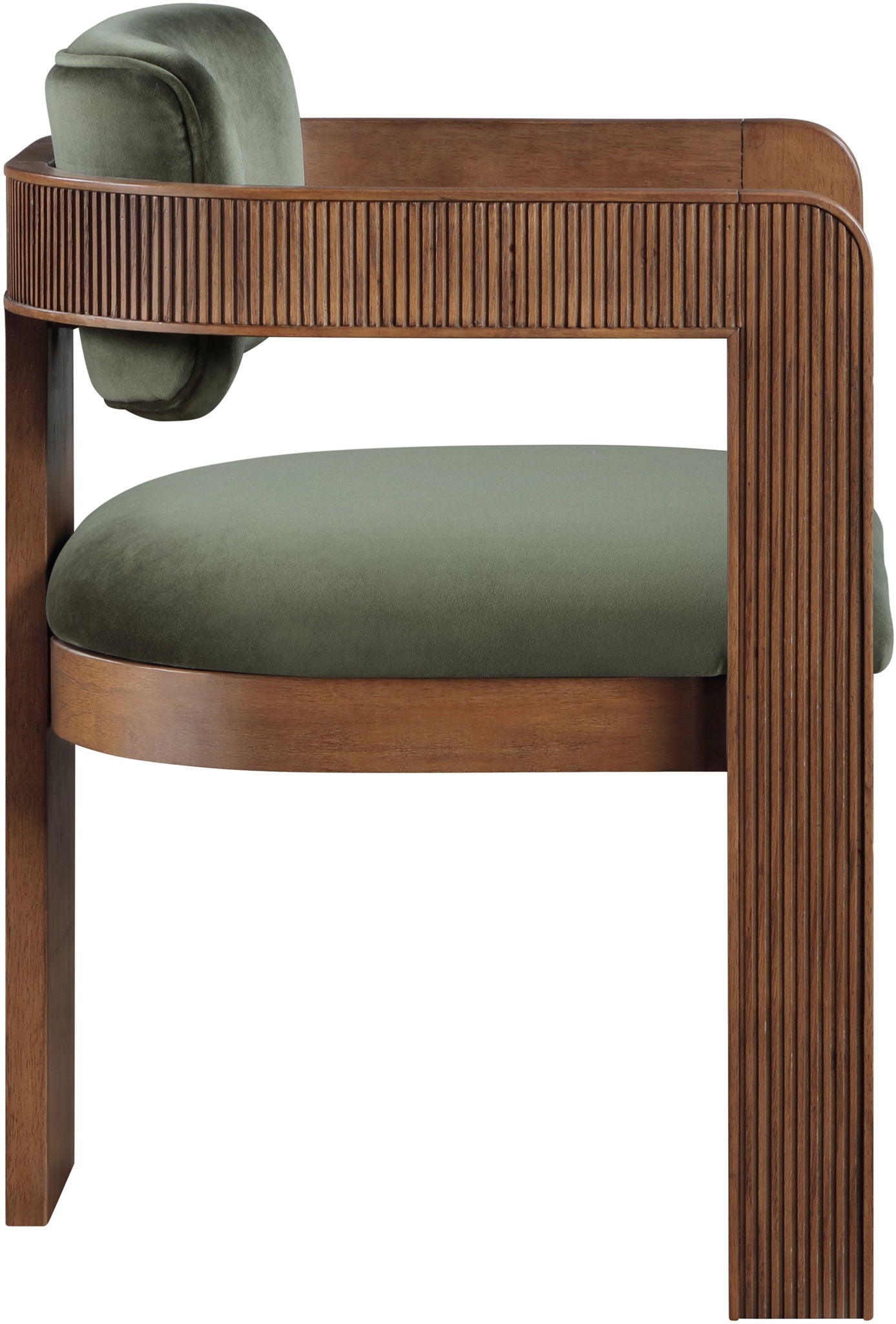 Sacha - Velvet Dining Chair With Brown Base (Set of 2) - Urban Living Furniture (Los Angeles, CA)