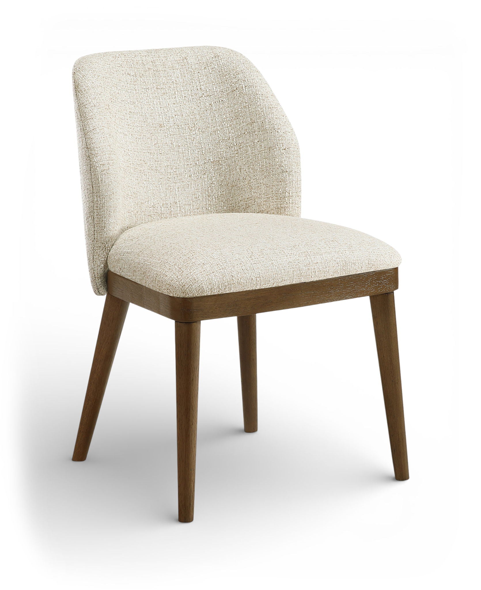 Valeo - Linen Textured Fabric Upholstered Dining Chair (Set of 2) - Painted Brown Base - Urban Living Furniture (Los Angeles, CA)