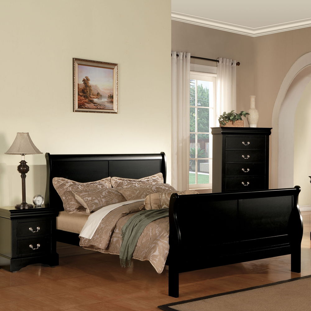 Louis Philippe III - Bed (FB 34"H) - Urban Living Furniture (Los Angeles, CA)