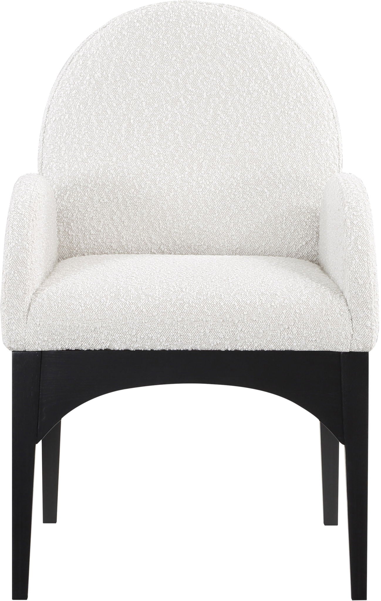 Waldorf - Boucle Dining Arm Chair With Black Legs - Urban Living Furniture (Los Angeles, CA)